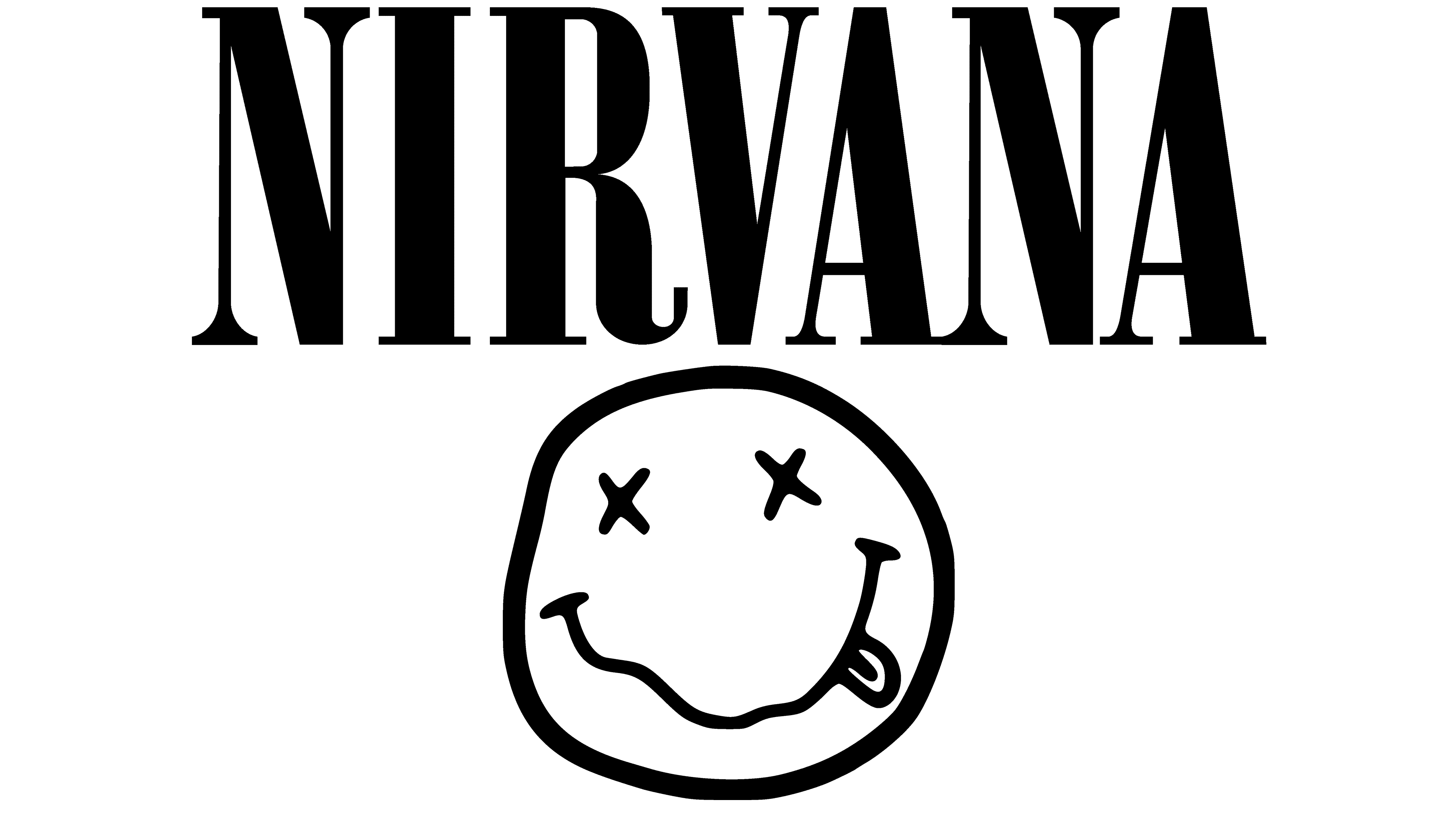 3840x2160 Nirvana Logo, symbol, meaning, history, PNG
