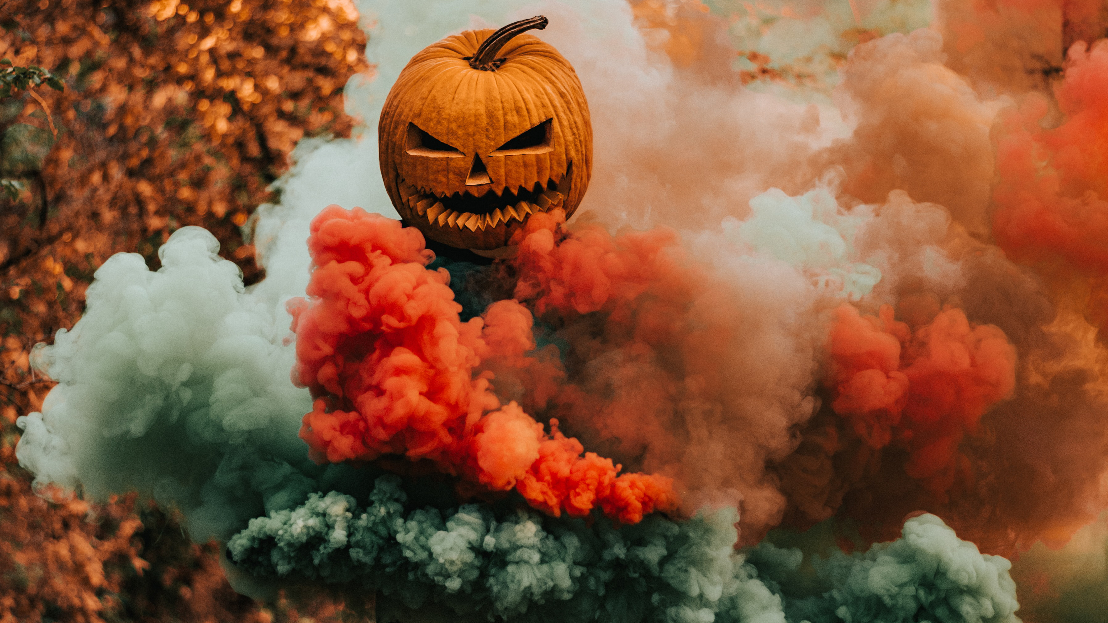 3591x2020 Pumpkin Helmet Guy Smoke 4k, HD Photography, 4k Wallpapers, Images, Backgrounds, Photos and Pictures