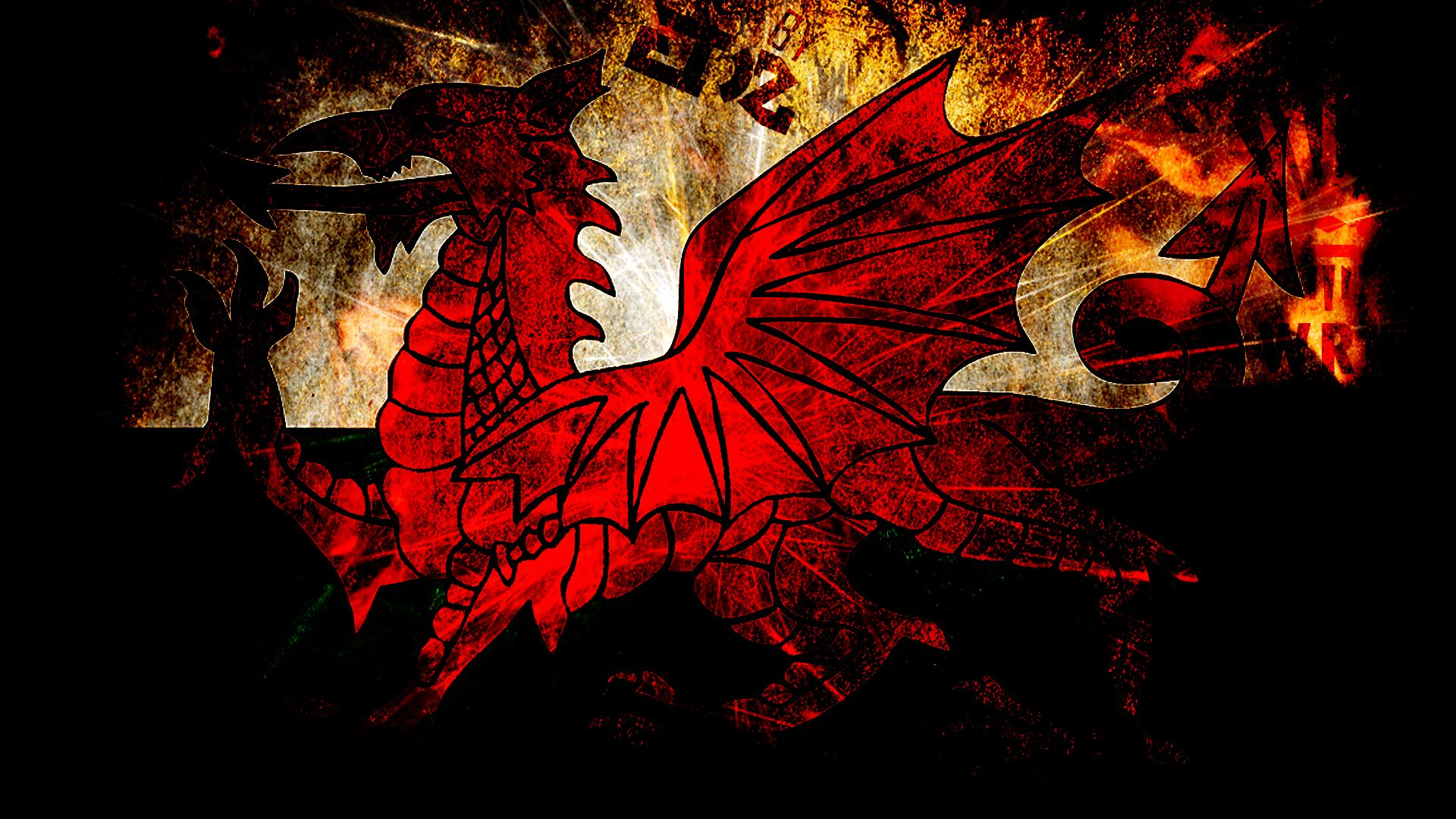 1920x1080 Welsh Dragon Wallpapers