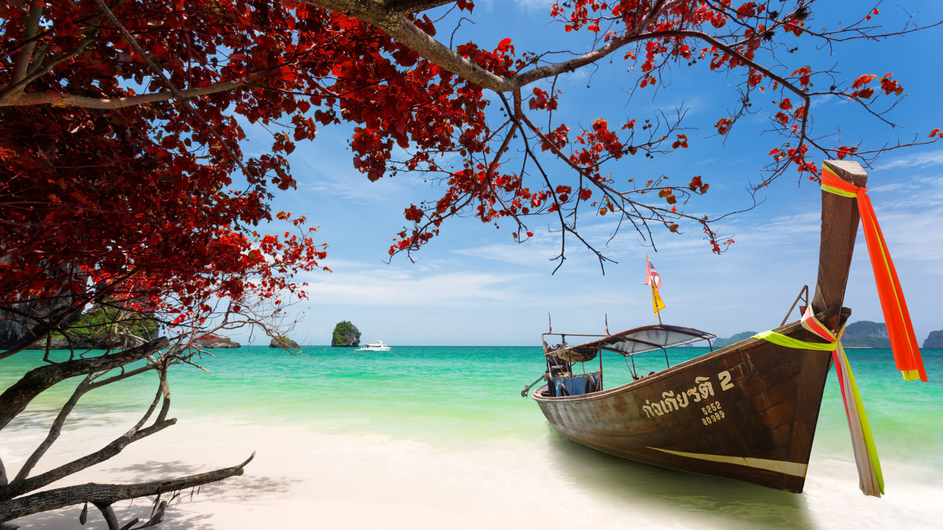 1920x1080 Krabi Beach Thailand Tropical Peninsula Andaman Sea Best Hd