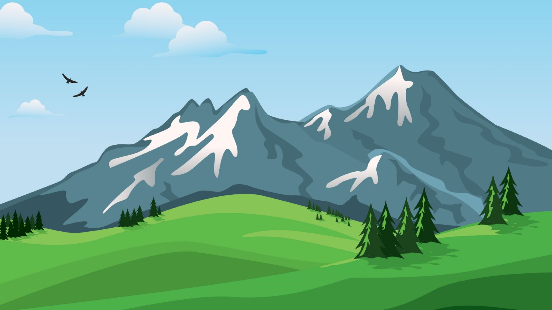 1920x1080 24 Free Mountain Vector Wallpapers Wallpaperboat
