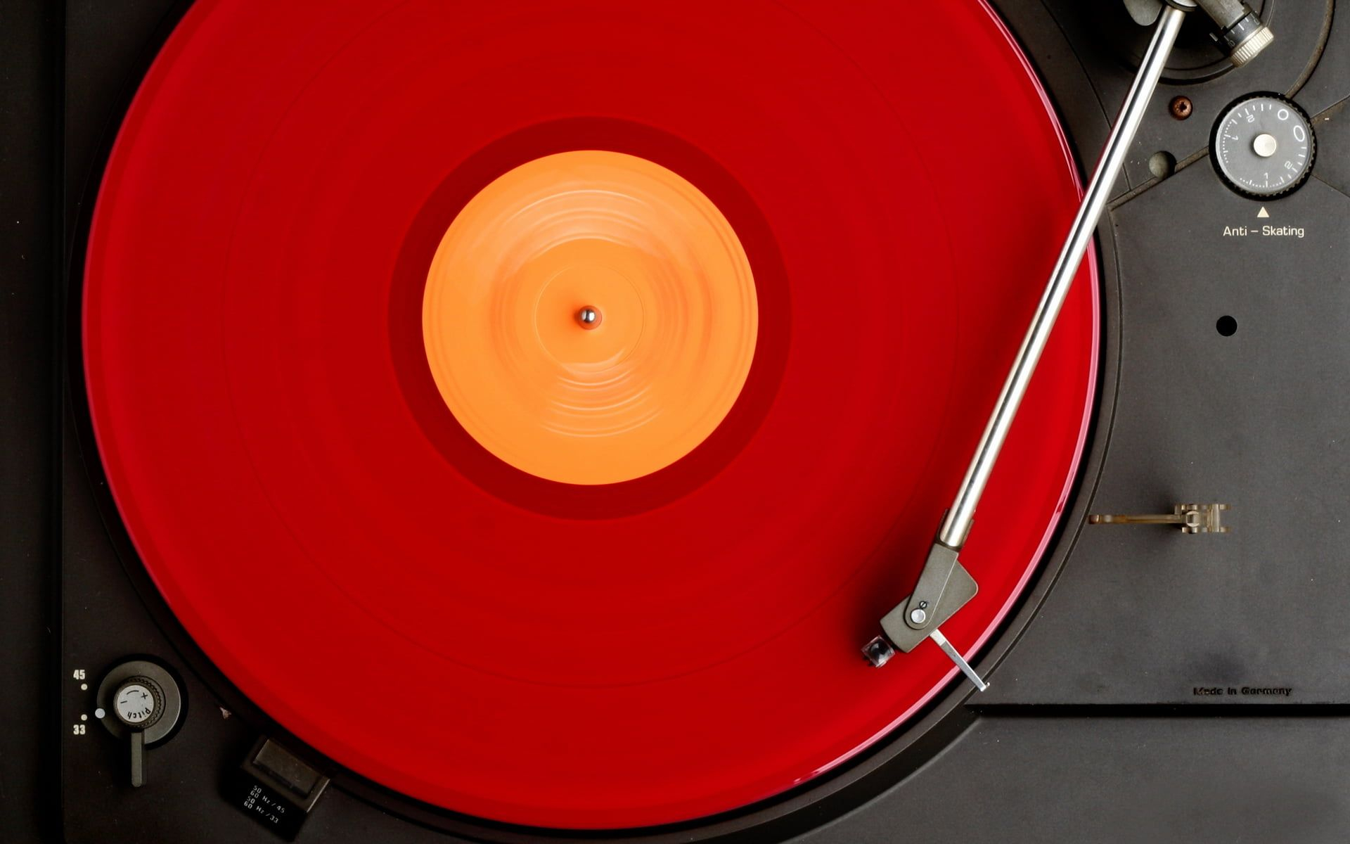 1920x1200 red vinyl record player #macro #music #background #DJ #turntables #vinyl #record #macro #vinyl #1080P #wall&acirc;&#128;&brvbar; | Vinyl records music, Vinyl music, Vinyl record player