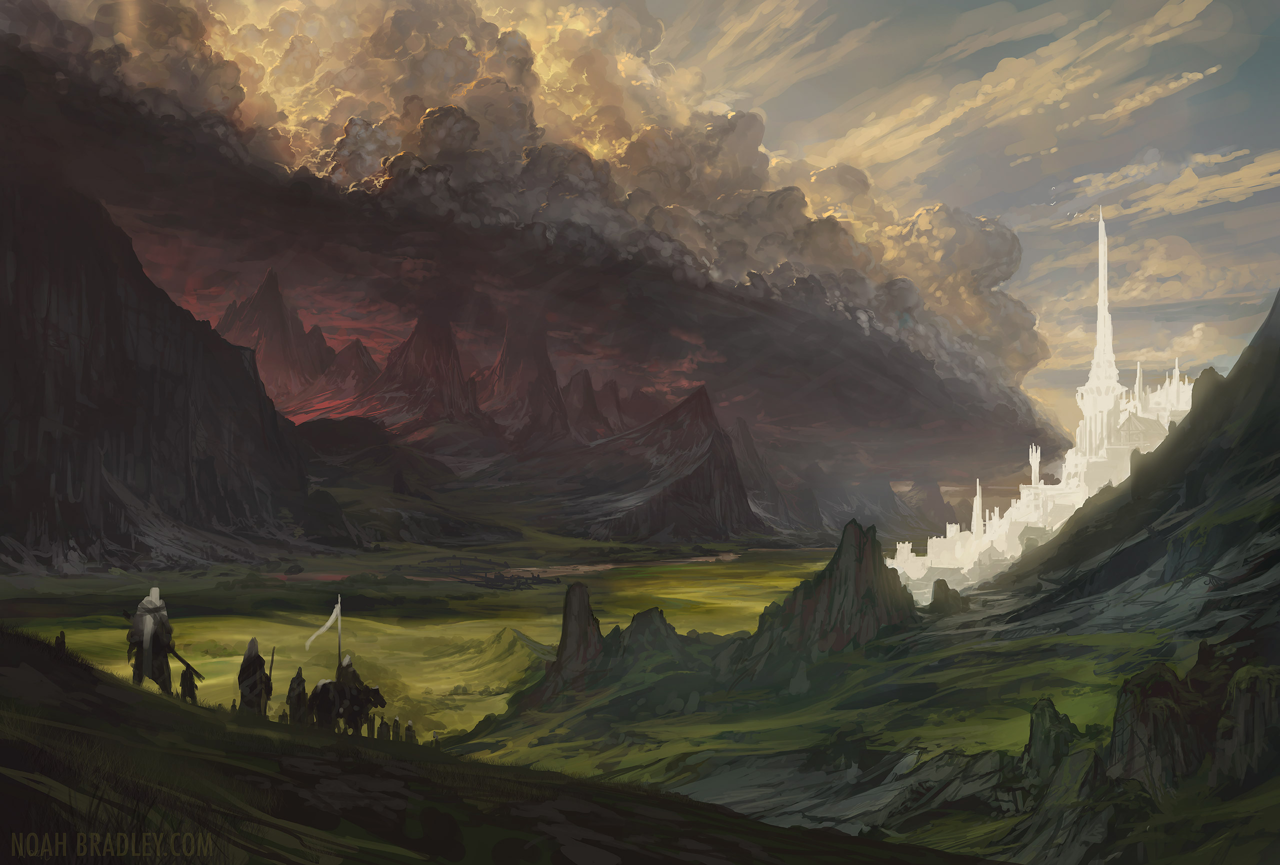 2560x1730 Fantasy Lord of the Rings HD Wallpaper by Noah Bradley