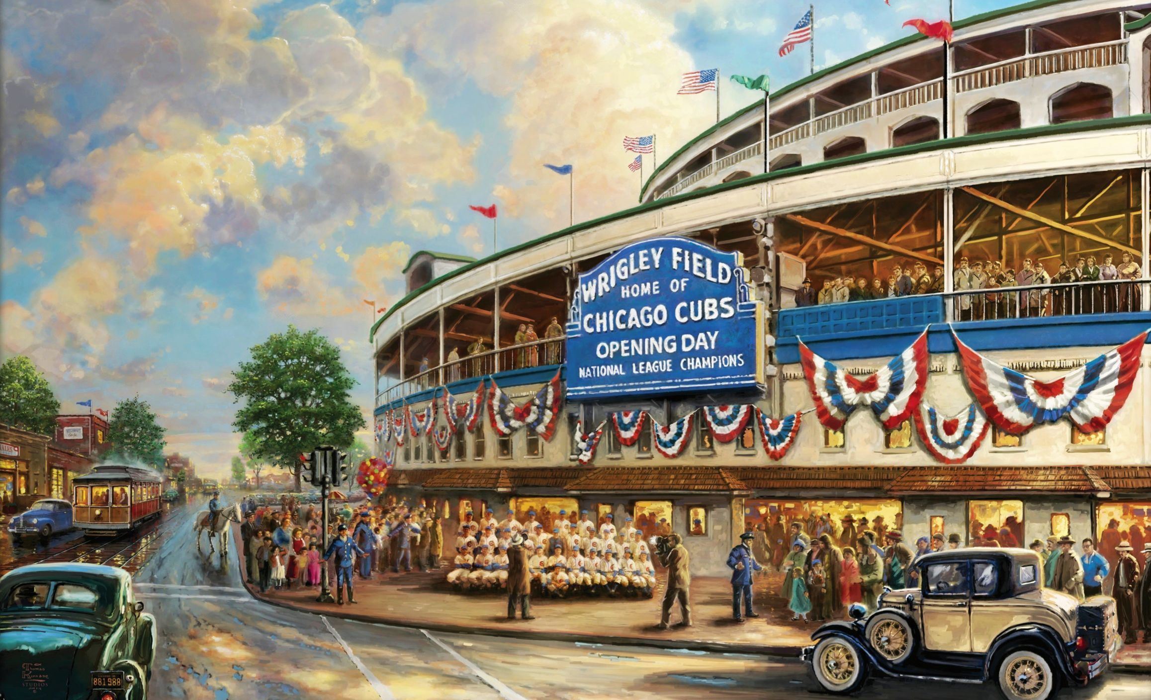 2315x1408 home of chicago cubs street cars vintage