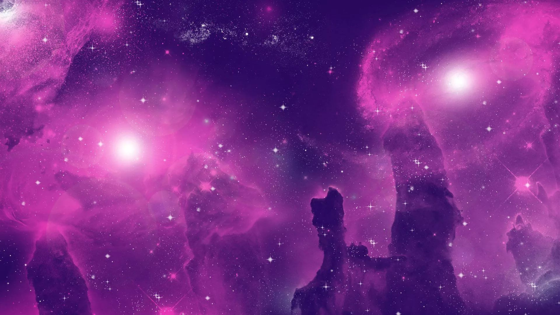1920x1080 23 Pink Galaxy Wallpapers Wallpaperboat
