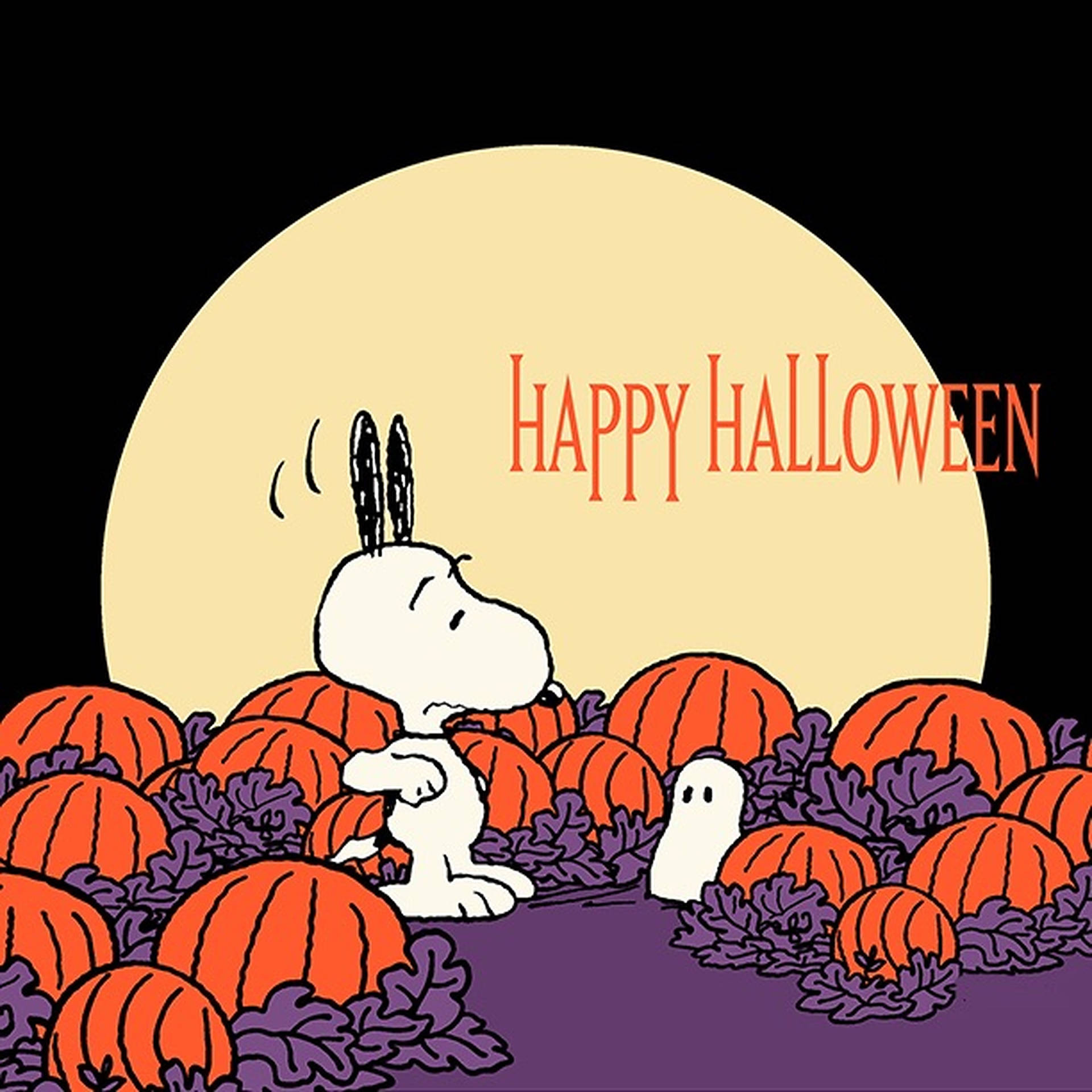 1920x1920 Download Charlie Brown Halloween Snoopy Vector Art Wallpaper | Wallpapers .com