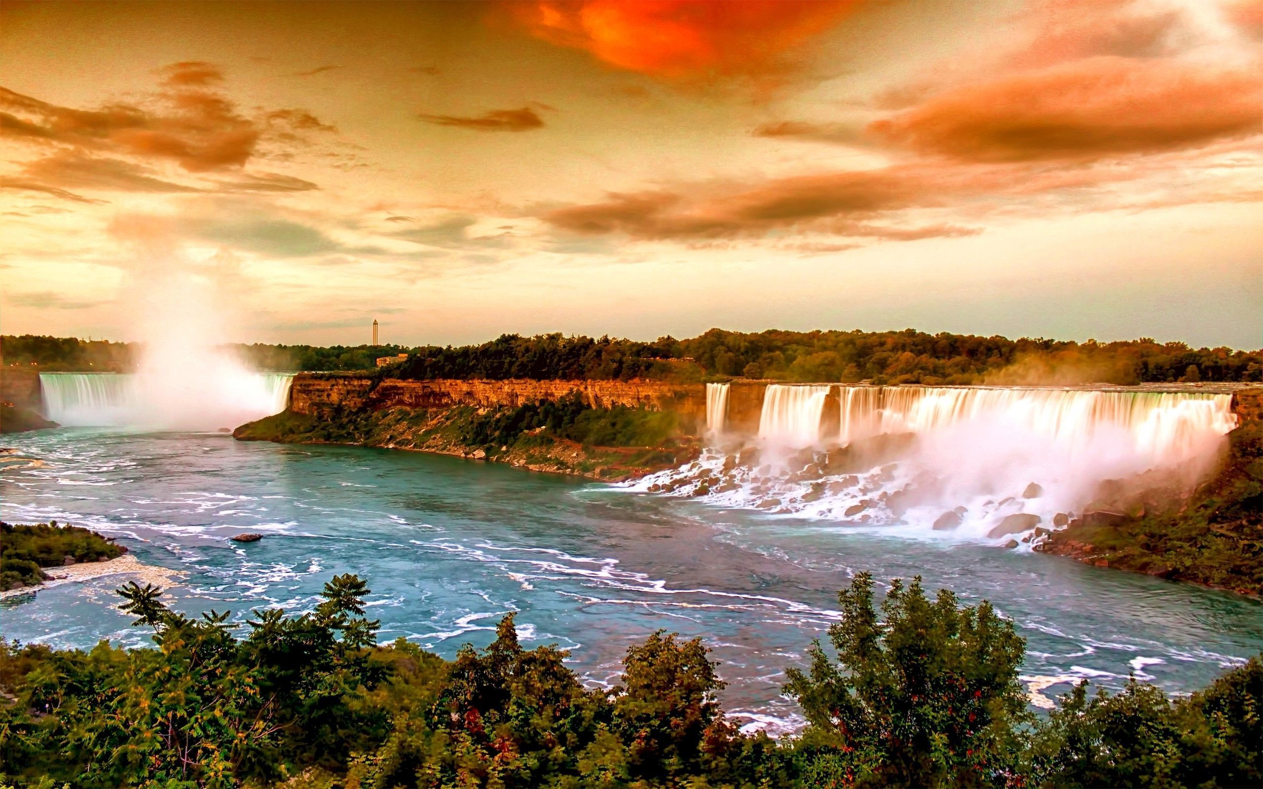 2560x1600 Niagara Falls is approximately 130 km southwest of #Toronto, an average drive of 1&Acirc;&frac12;&acirc;&#128;&brvbar; | Beautiful nature wallpaper hd, Desktop background nature, Waterfall wallpaper