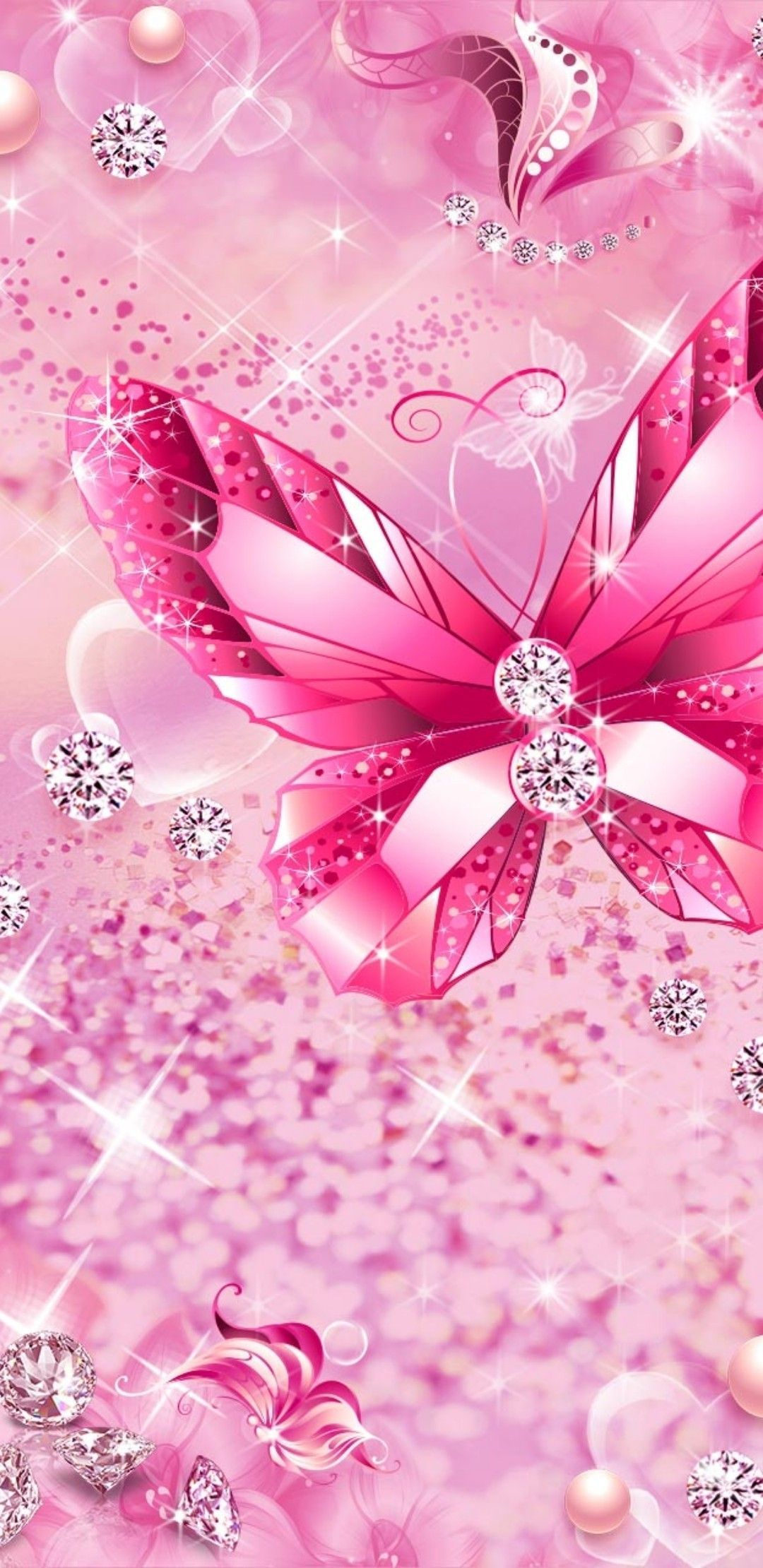 1080x2220 Pink Butterfly Phone Wallpapers Top Free Pink Butterfly Phone Backgrounds