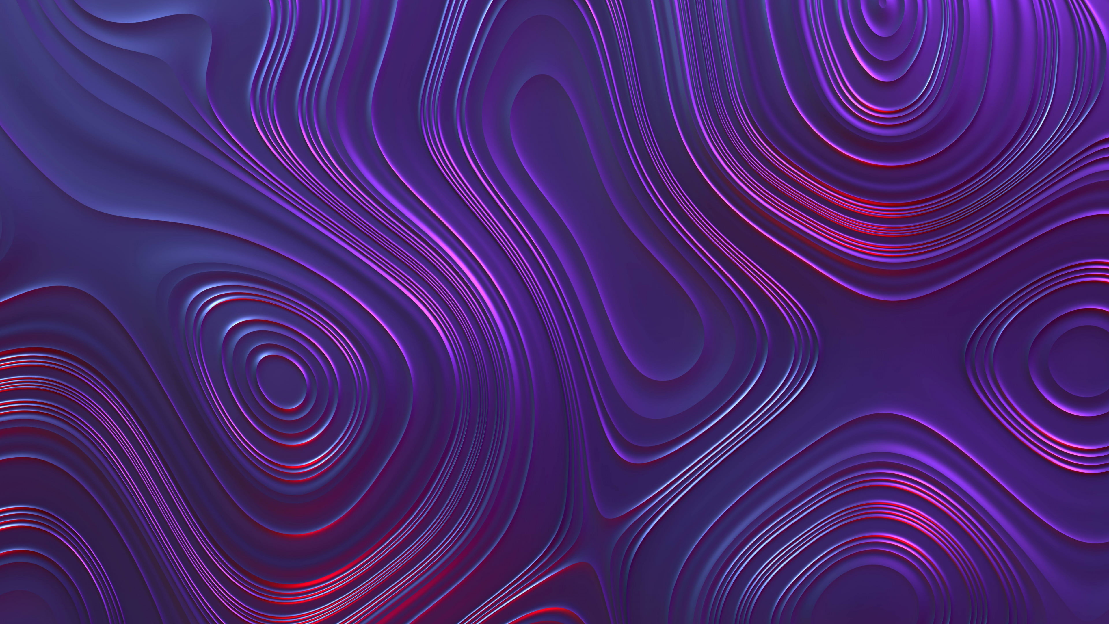 3840x2160 Purple and red abstract painting, abstract, wavy lines, swirl, swirls HD wallpaper