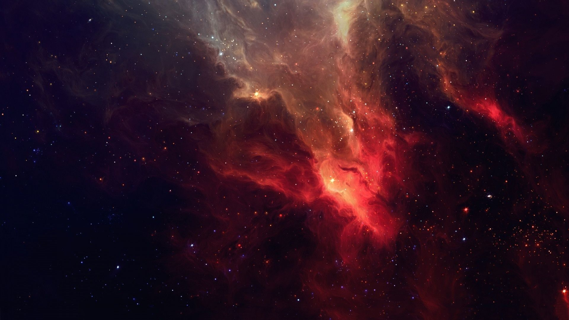 1920x1080 Red Space Wallpapers