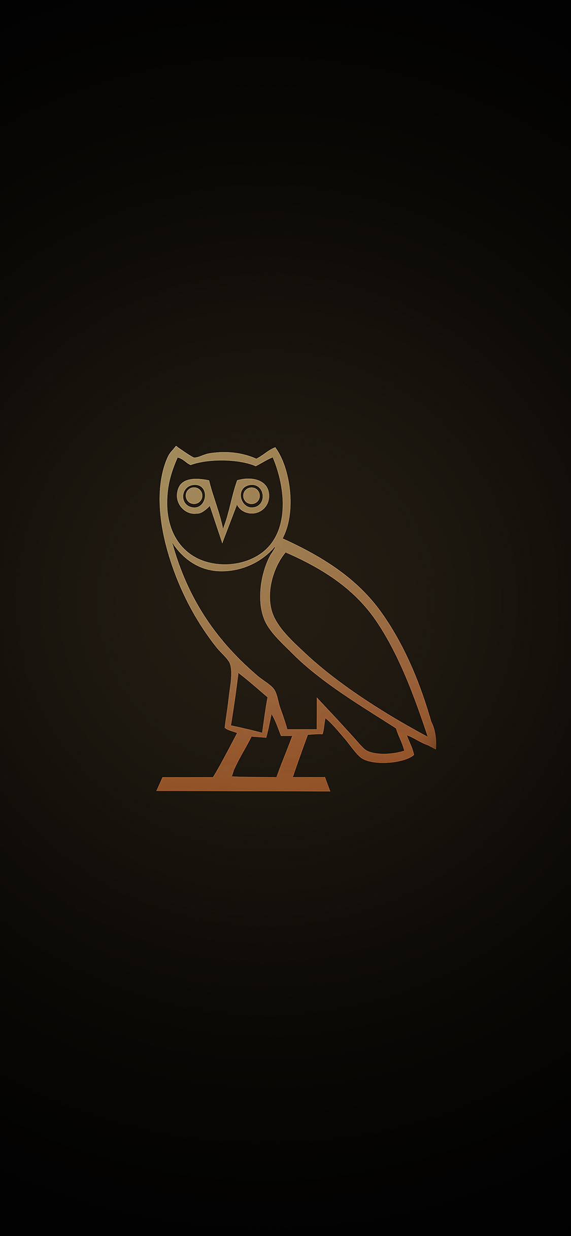 1125x2436 ac82-wallpaper-ovo-owl-logo-dark-minimal