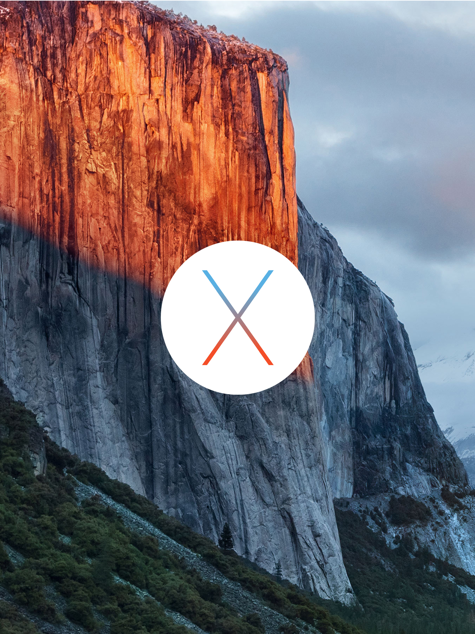 1536x2048 Official OS X El Capitan wallpaper for iPhone, iPad, desktop