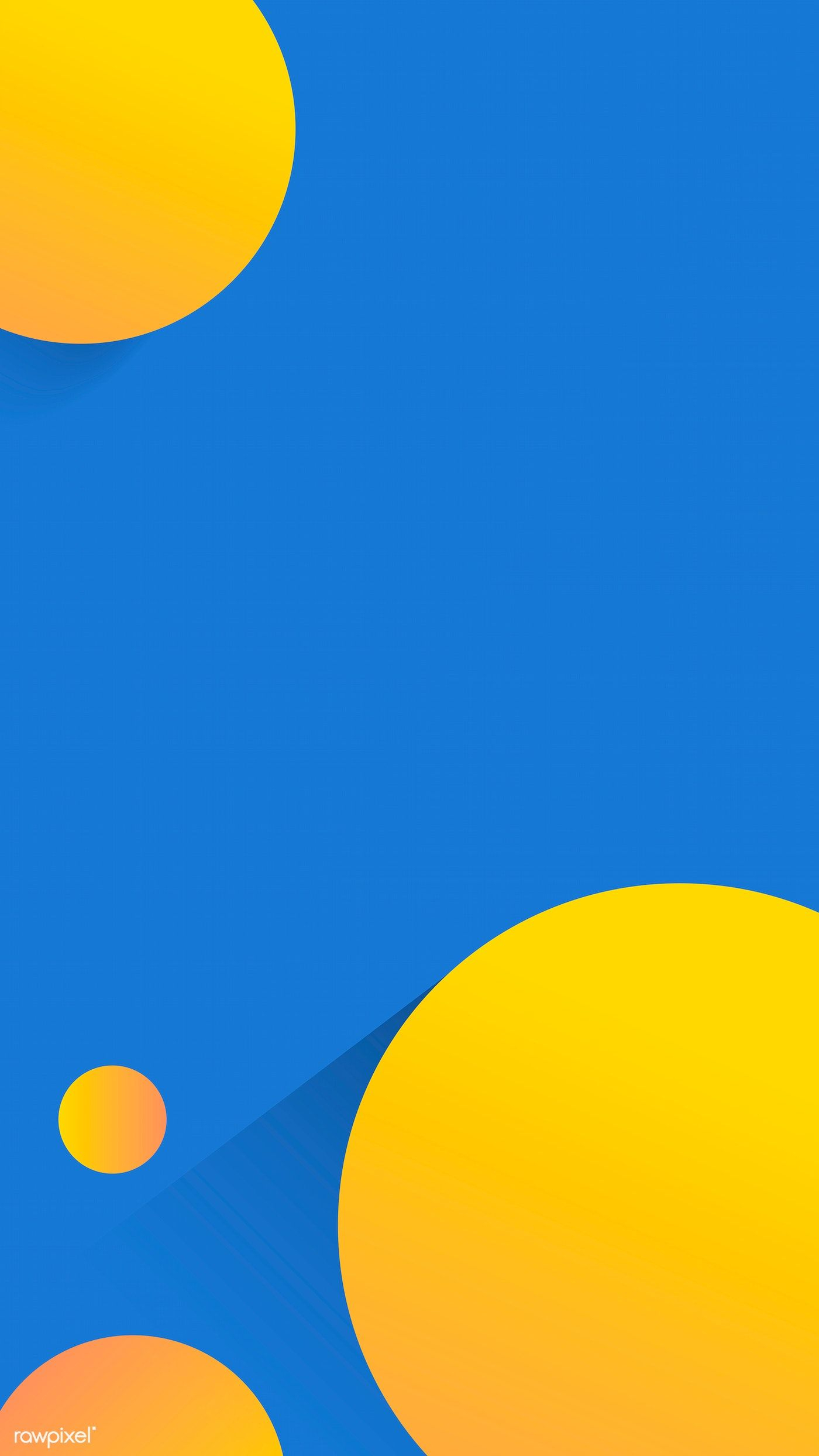 1400x2488 Round yellow and blue abstract background vector | free image by | Blue wallpaper iphone, Poster background design, Blue abstract