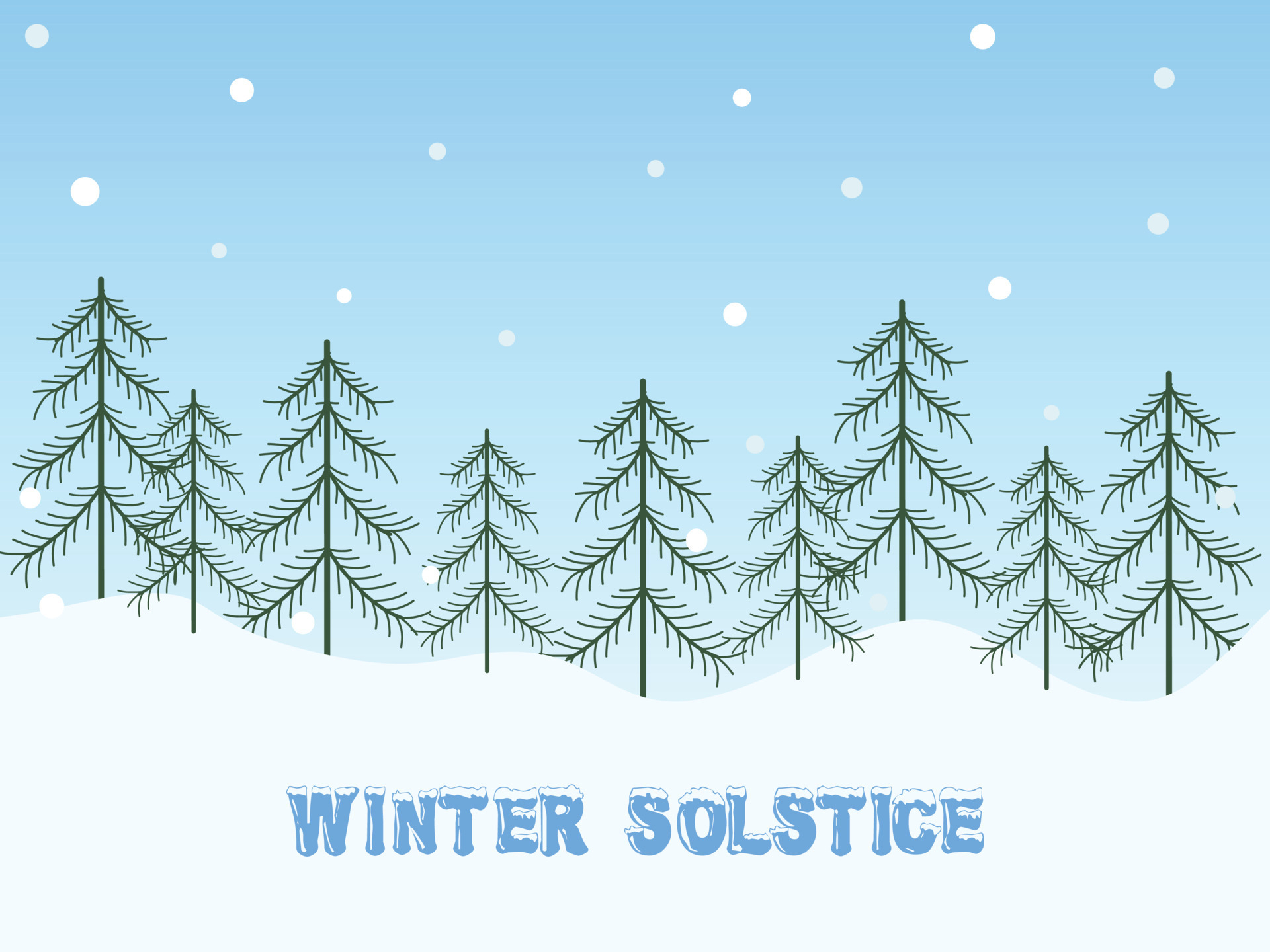 1920x1440 Vector background winter solstice 4773125 Vector Art