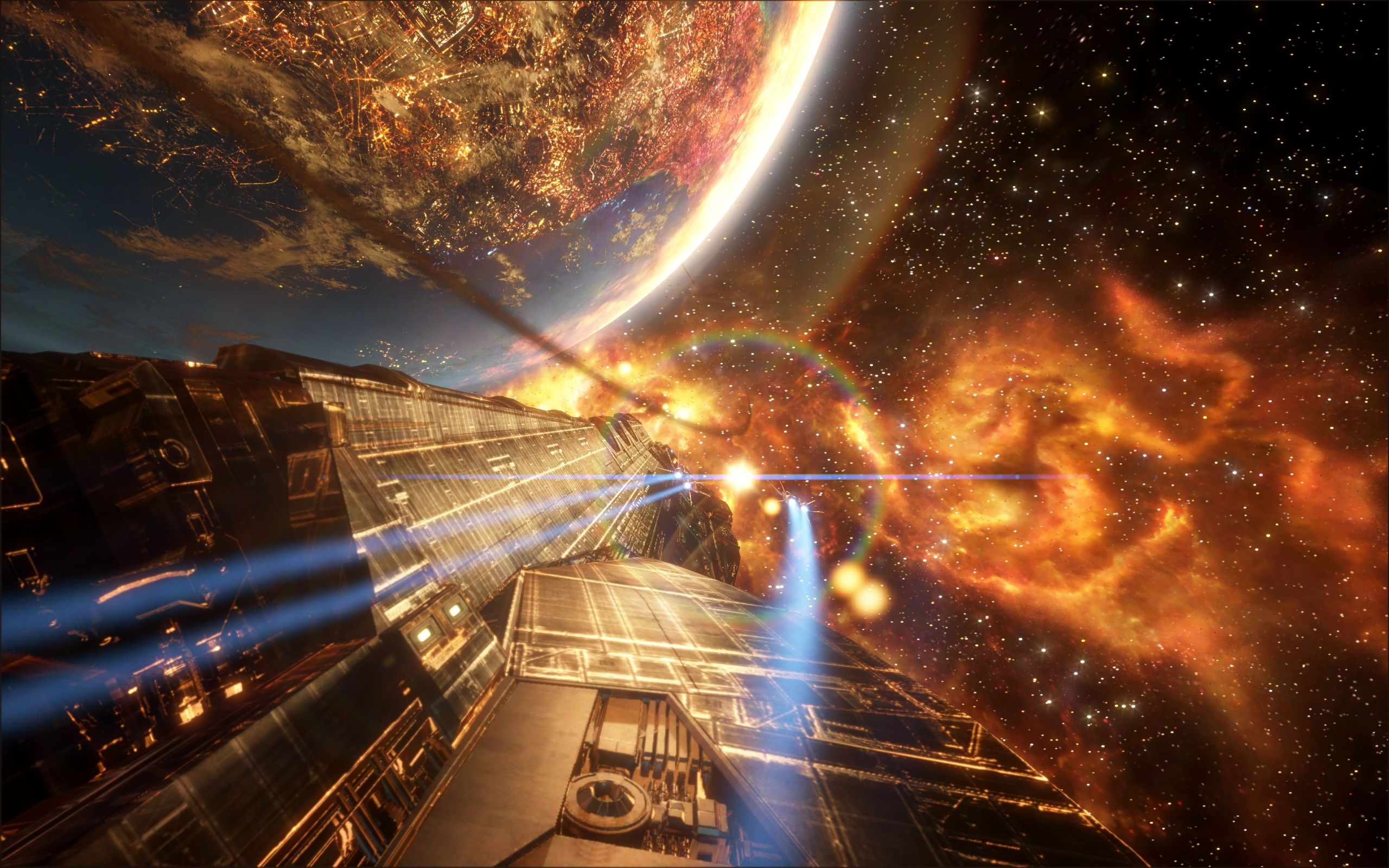 2560x1600 Sci Fi Spaceship HD Wallpaper | Background Image