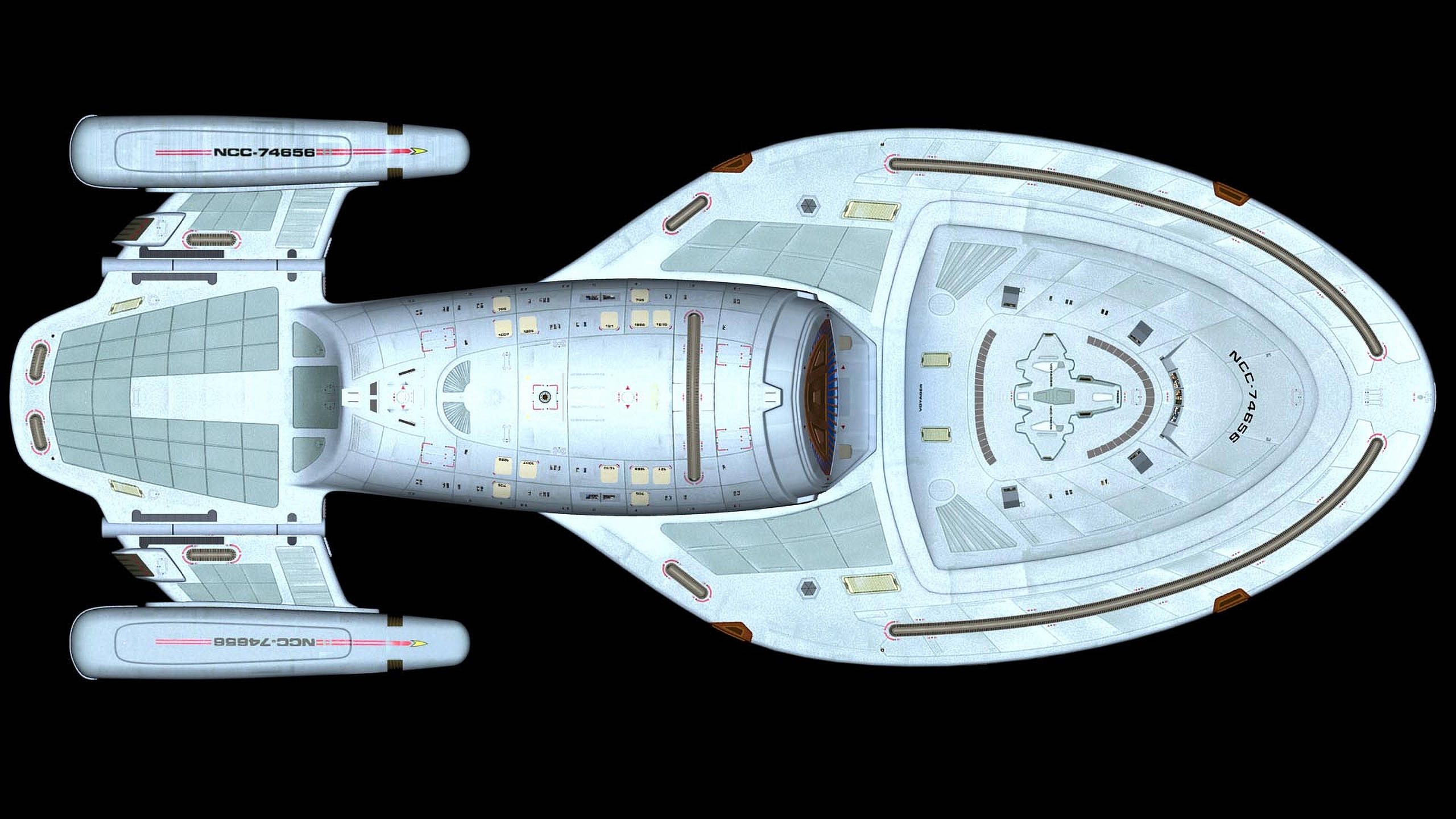 2560x1440 Download Star Trek Starship Uss Voyager Schematics Wallpaper | Wallpapers .com