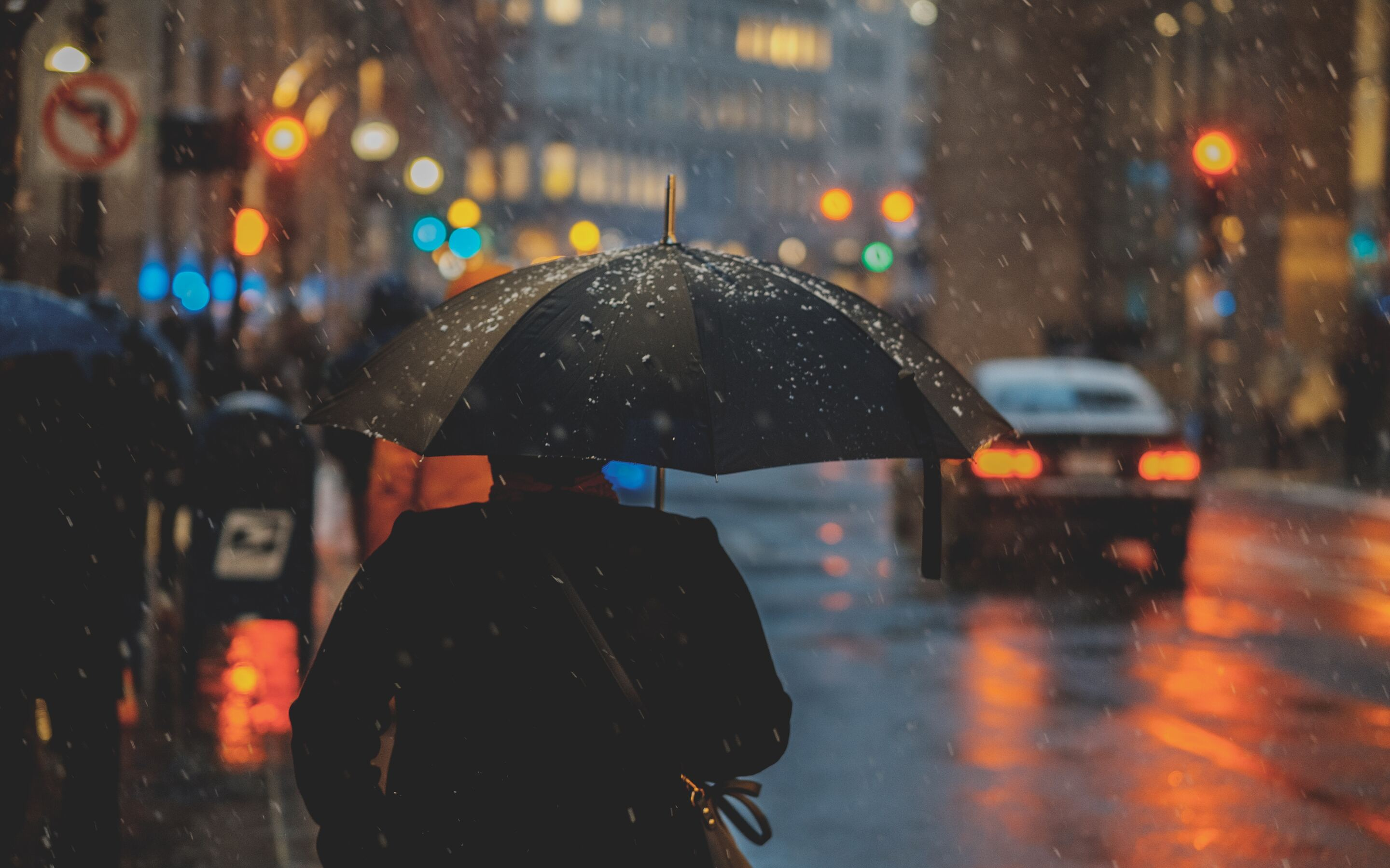 2880x1800 Rainy Day Person With Umbrella 5k Macbook Pro Retina HD 4k Wallpapers, Images, Backgrounds, Photos and Pictures