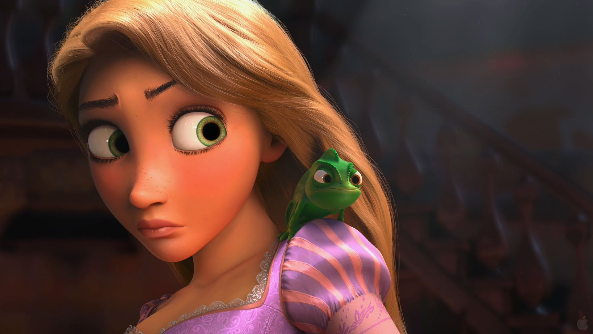 1920x1080 Rapunzel and Pascal from Tangled Desktop Wallpaper