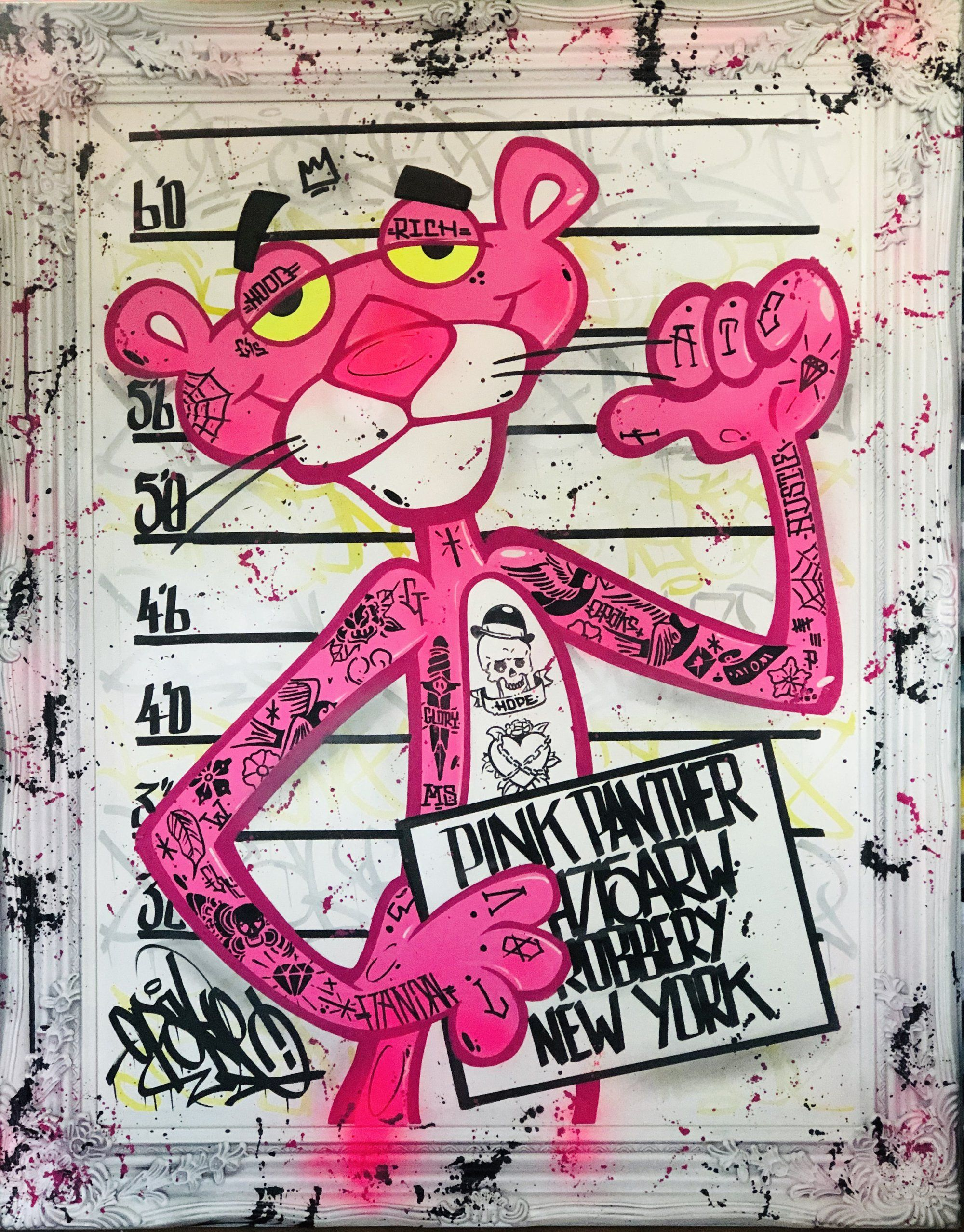 2000x2556 Pink Panther Mug Shot | Graffiti drawing, Graffiti, Pink panthers