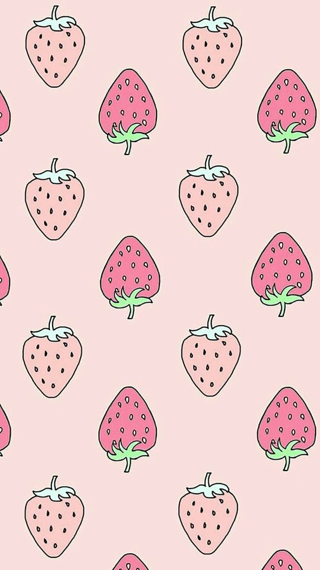 1080x1920 Cute Strawberry Wallpapers Top Free Cute Strawberry Backgrounds