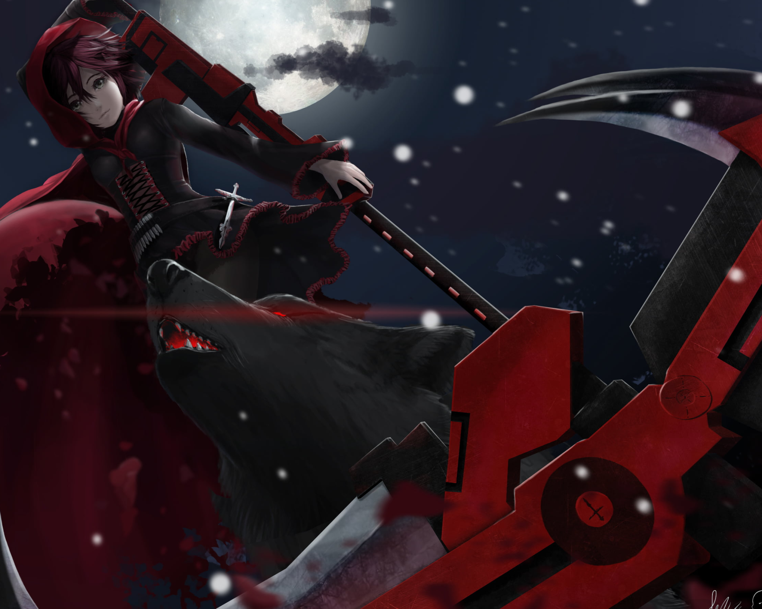 2480x1984 RWBY characters, RWBY, Rooster Teeth, Ruby Rose (character), Weiss Schnee HD wallpaper