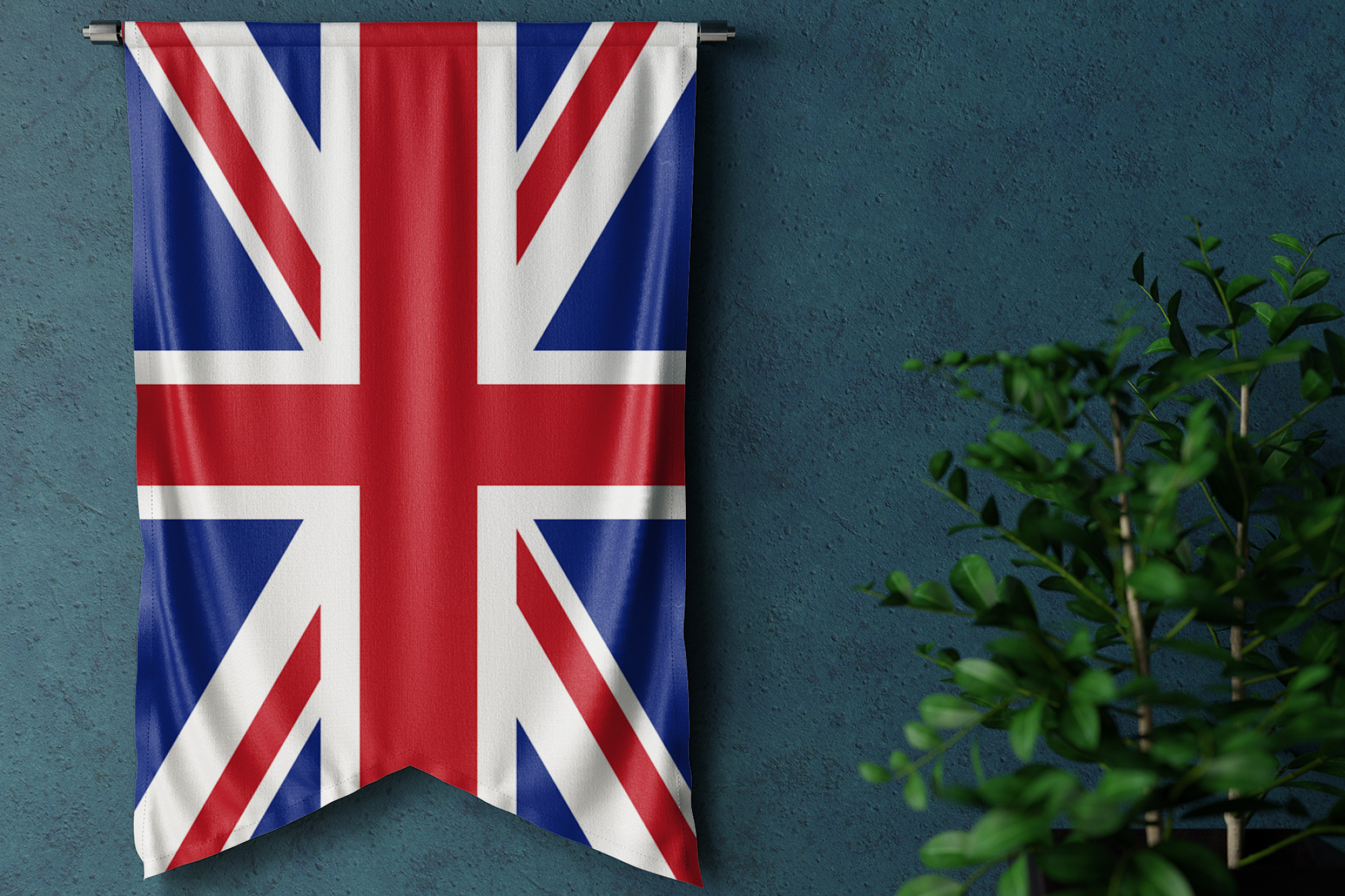 2000x1333 Backgrounds United Kingdom Flag On The Wall Free Download
