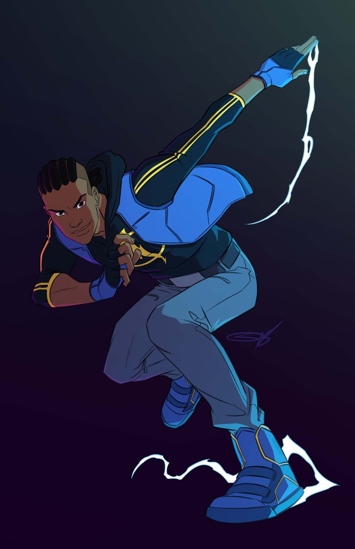 1242x1920 Static Young Justice | Black anime characters, Black cartoon characters, Young justice