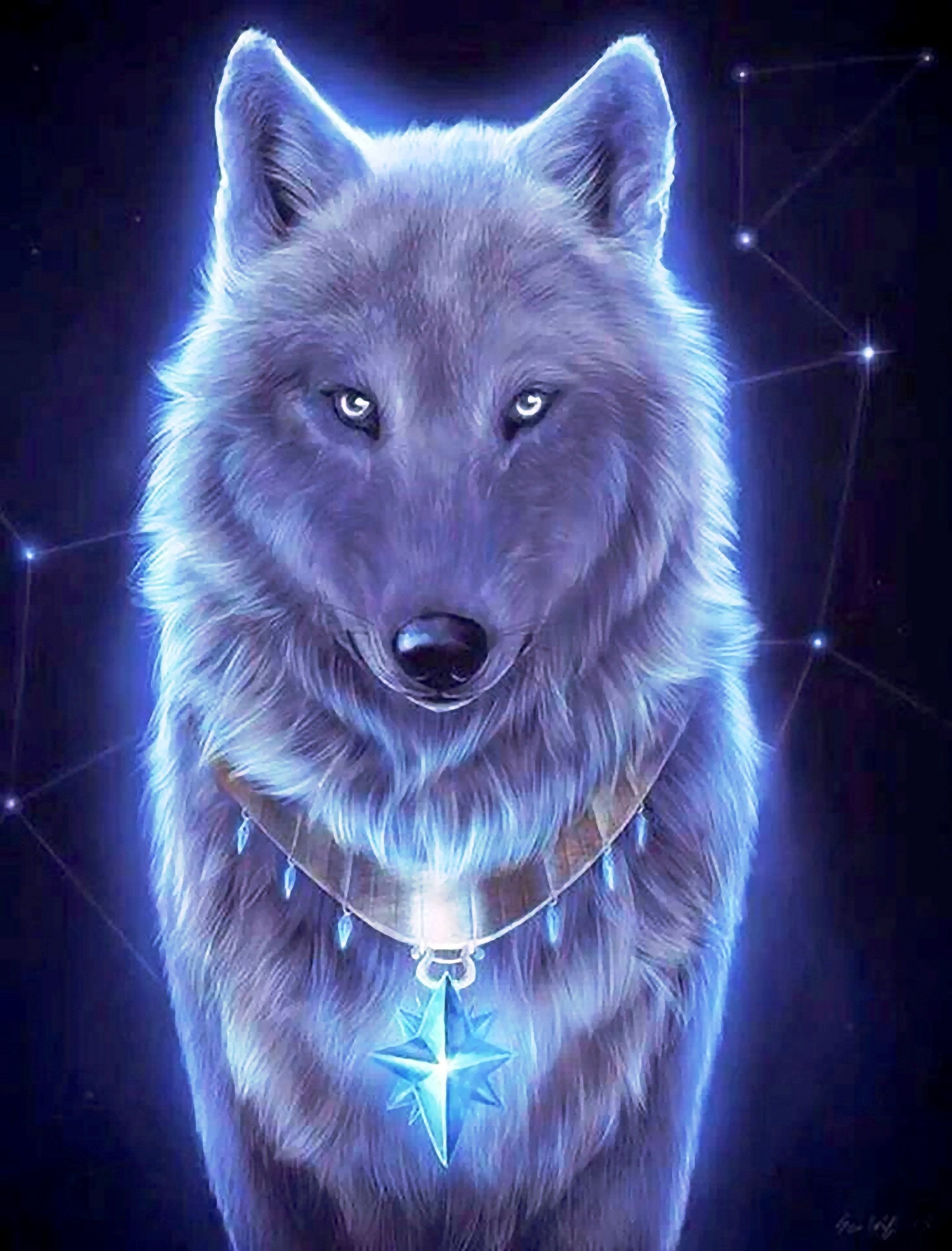 2093x2749 Neon Blue Wolf Wallpapers Top Free Neon Blue Wolf Backgrounds