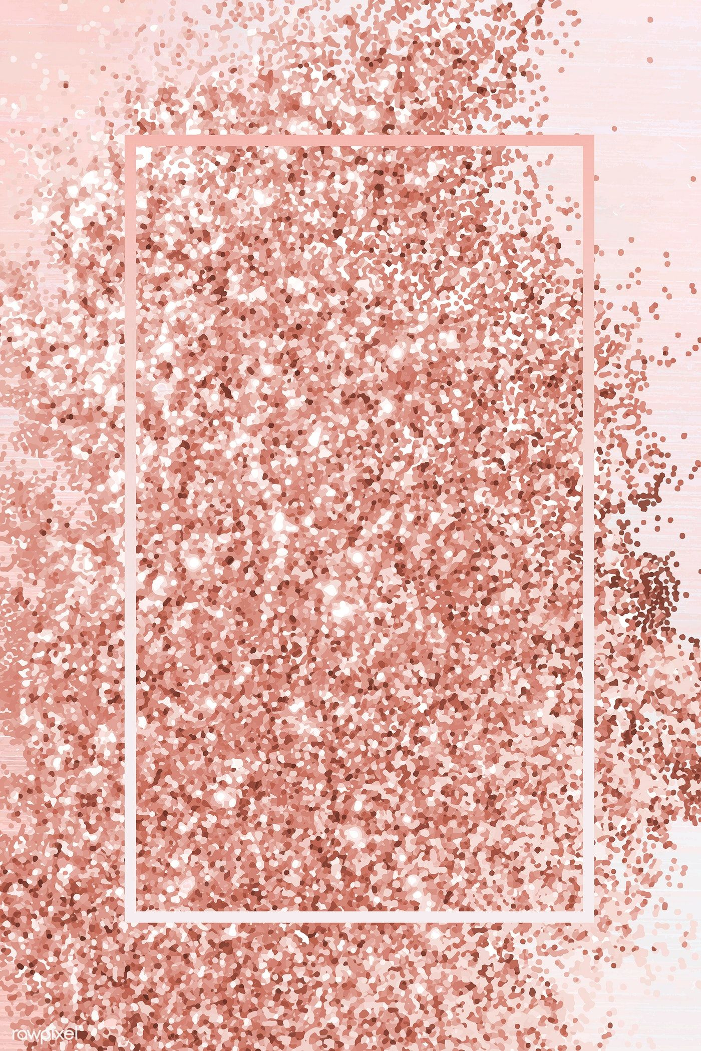 1400x2100 Pink gold rectangle frame on glittery background vector | premium image by /&acirc;&#128;&brvbar; | Rose gold wallpaper, Gold wallpaper background, Pink glitter background