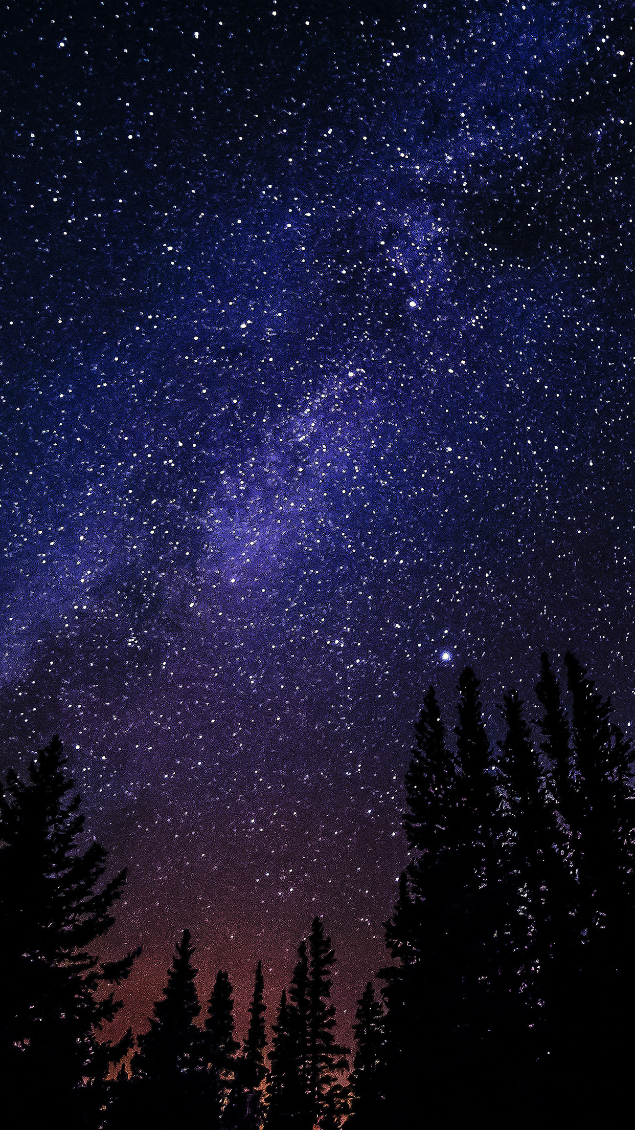 1242x2208 | iPhone11 wallpaper | nl61-night-starry-sky-aurora- winter-dark