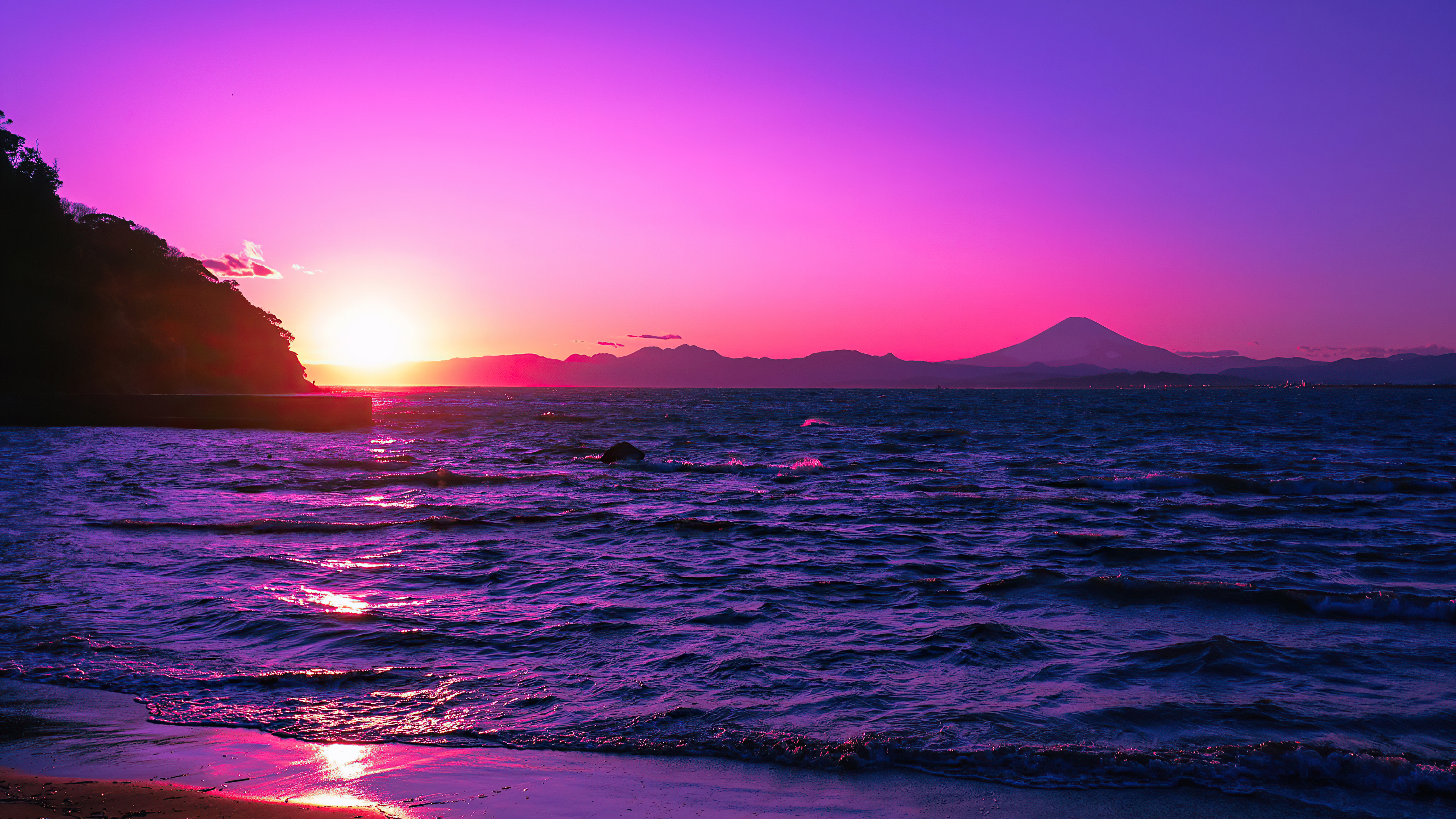 3840x2160 Beautiful Evening Purple Sunset 4k, HD Nature, 4k Wallpapers, Images, Backgrounds, Photos and Pictures