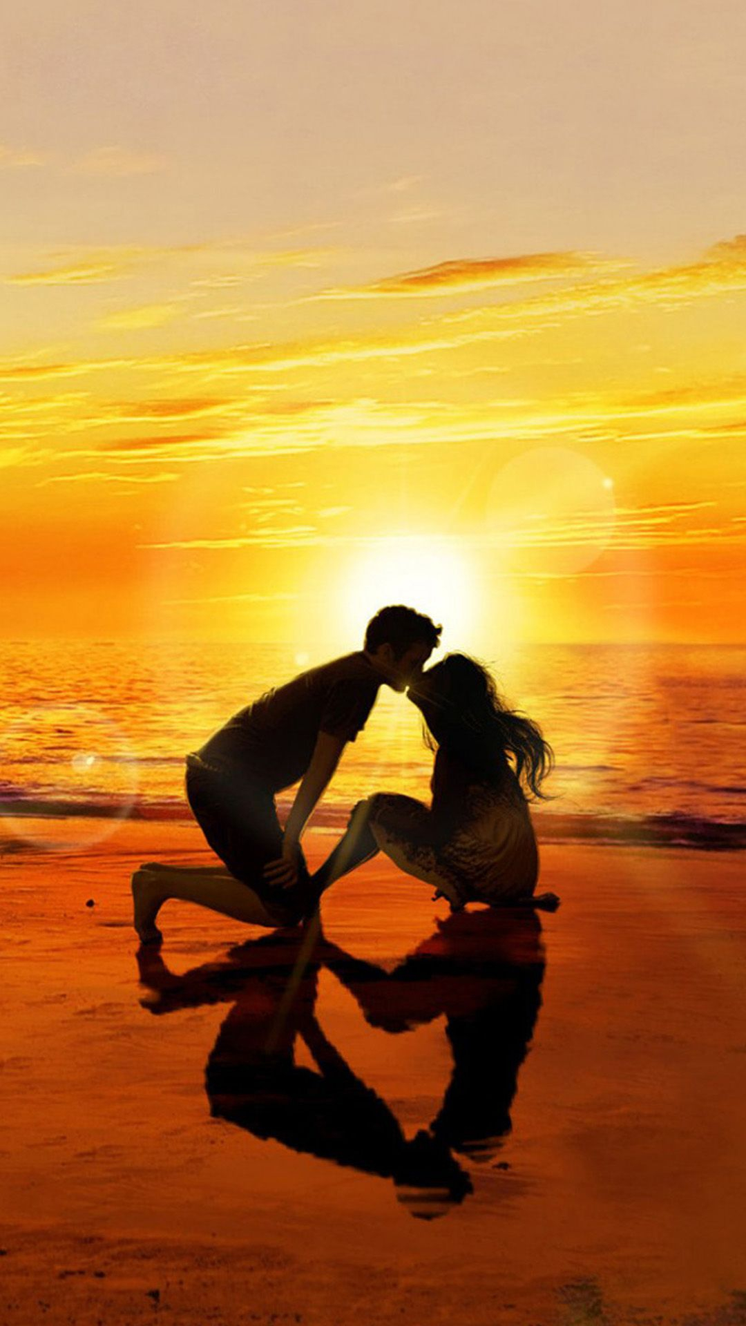 1080x1920 Kissing Lover Sunset Beach iPhone 6 Wallpaper Download | iPhone Wallpapers, iPad wallpapers One-stop Downlo&acirc;&#128;&brvbar; | Wallpaper iphone love, True love photos, Beach sunset