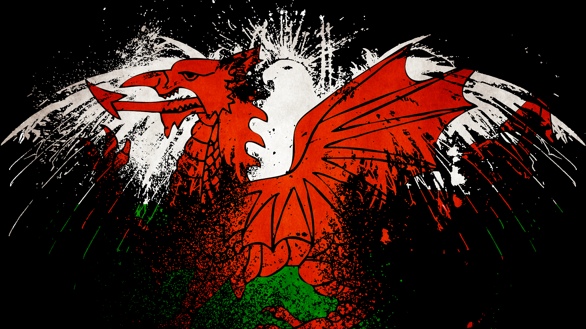 1920x1080 Wales Flag Wallpapers Top Free Wales Flag Backgrounds