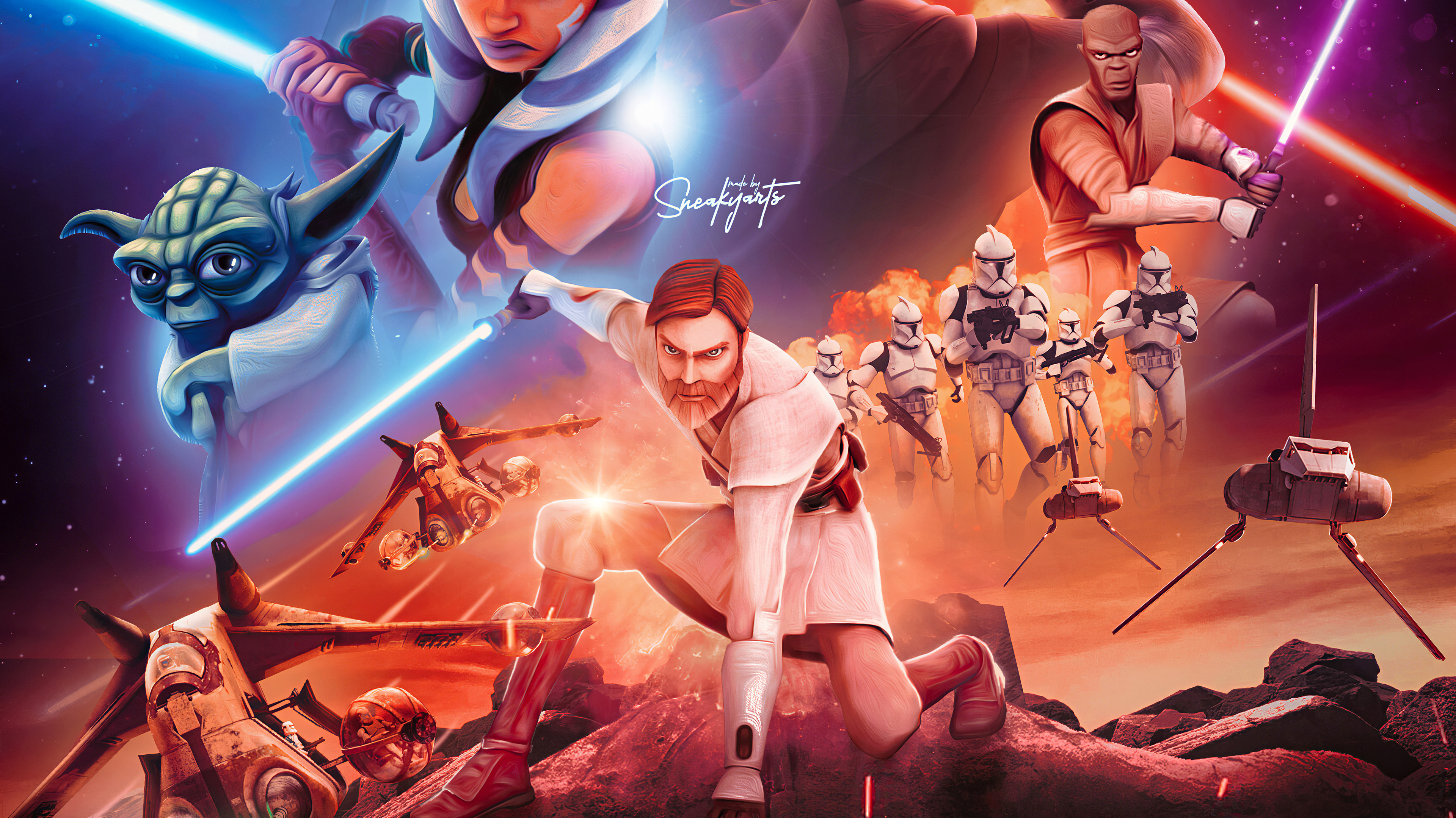3840x2160 Star Wars The Clone Wars 4k, HD Tv Shows, 4k Wallpapers, Images, Backgrounds, Photos and Pictures