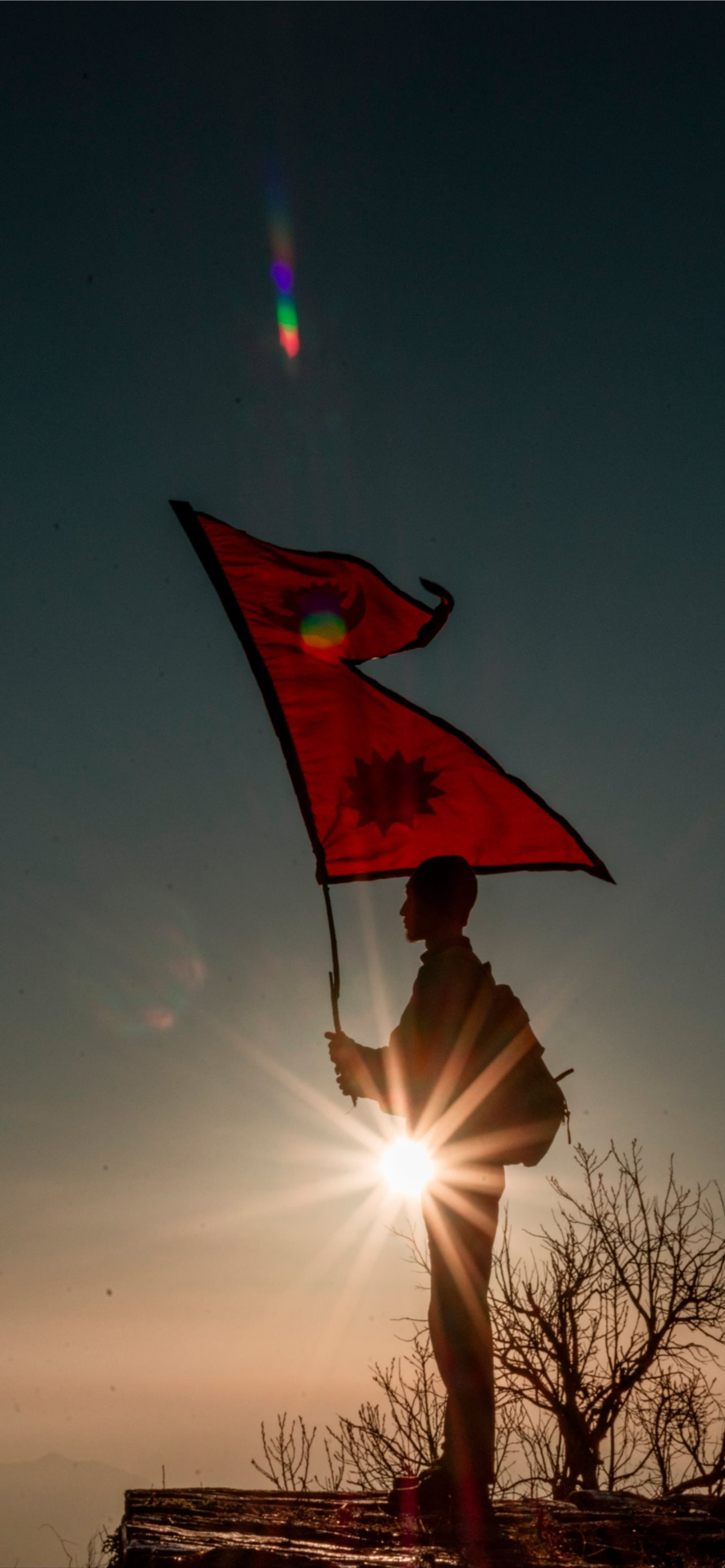 1284x2778 nepal flag iPhone Wallpapers Free Download