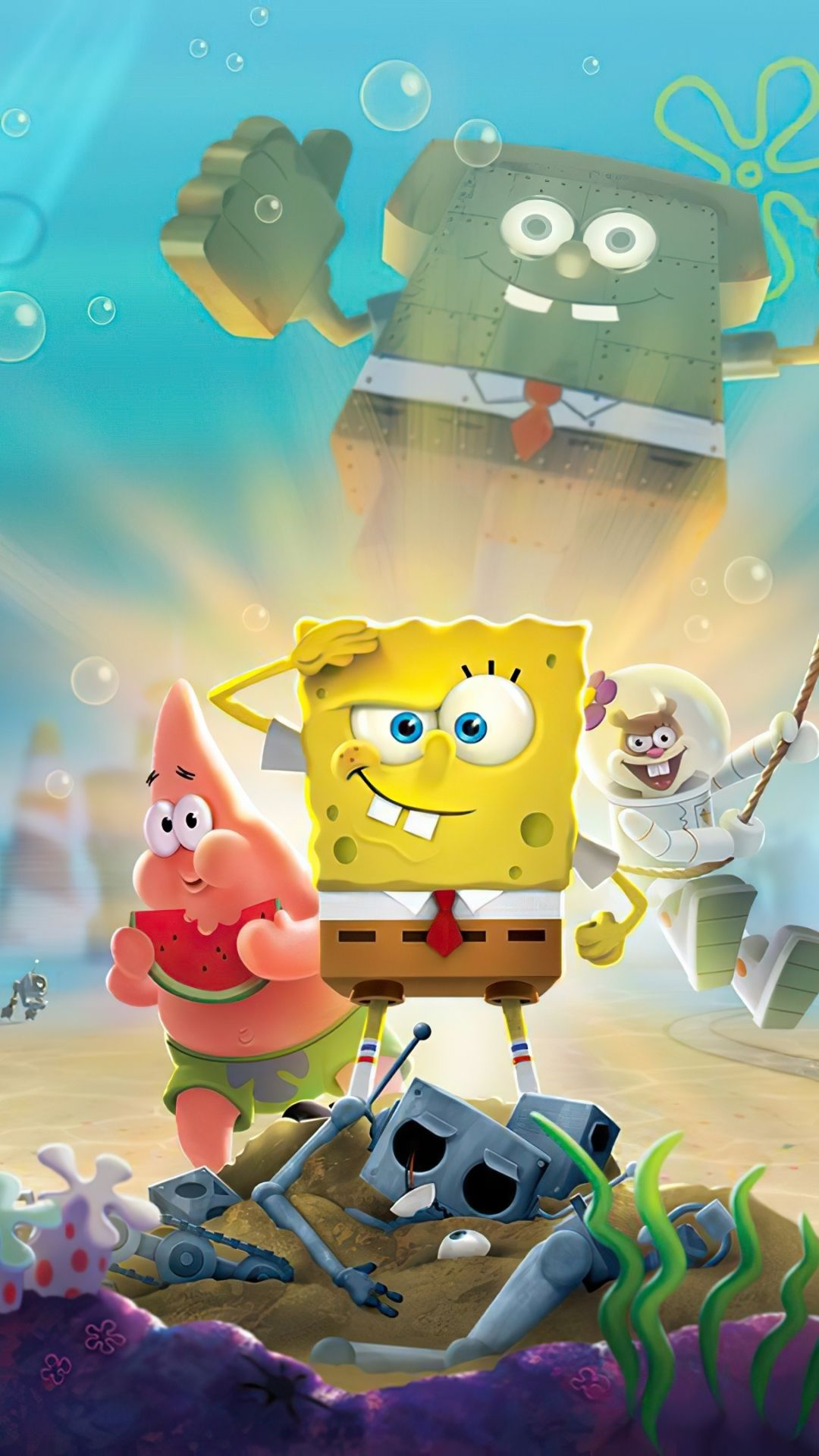 1080x1920 SpongeBob SquarePants, underwater, cartoon wallpaper | Spongebob iphone wallpaper, Spongebob cartoon, Cartoon wallpaper