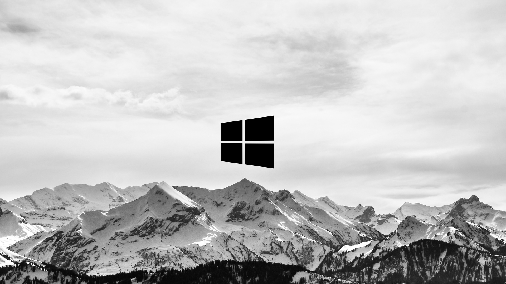 1920x1080 Snow Mountains Windows Logo 5k Laptop Full HD 1080P HD 4k Wallpapers, Images, Backgrounds, Photos and Pictures