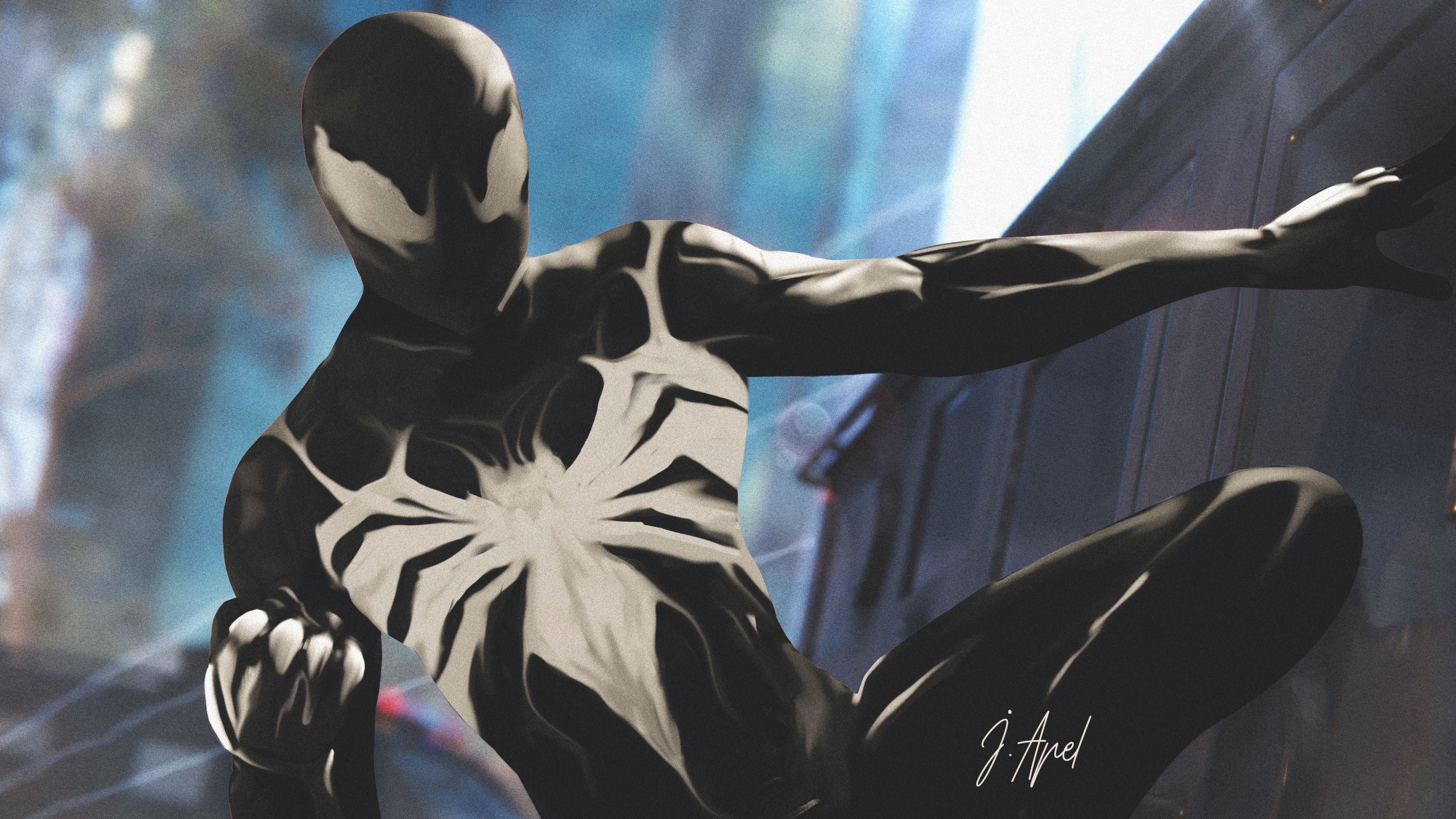 3840x2160 Spider Man PS4 Symbiote supervillain wallpapers, spiderman ps4 wallpapers, ps games wallpapers, hd-wallpaper&acirc;&#128;&brvbar; | Spiderman ps4, Hombre ara&Atilde;&plusmn;a comic, Amazing spiderma