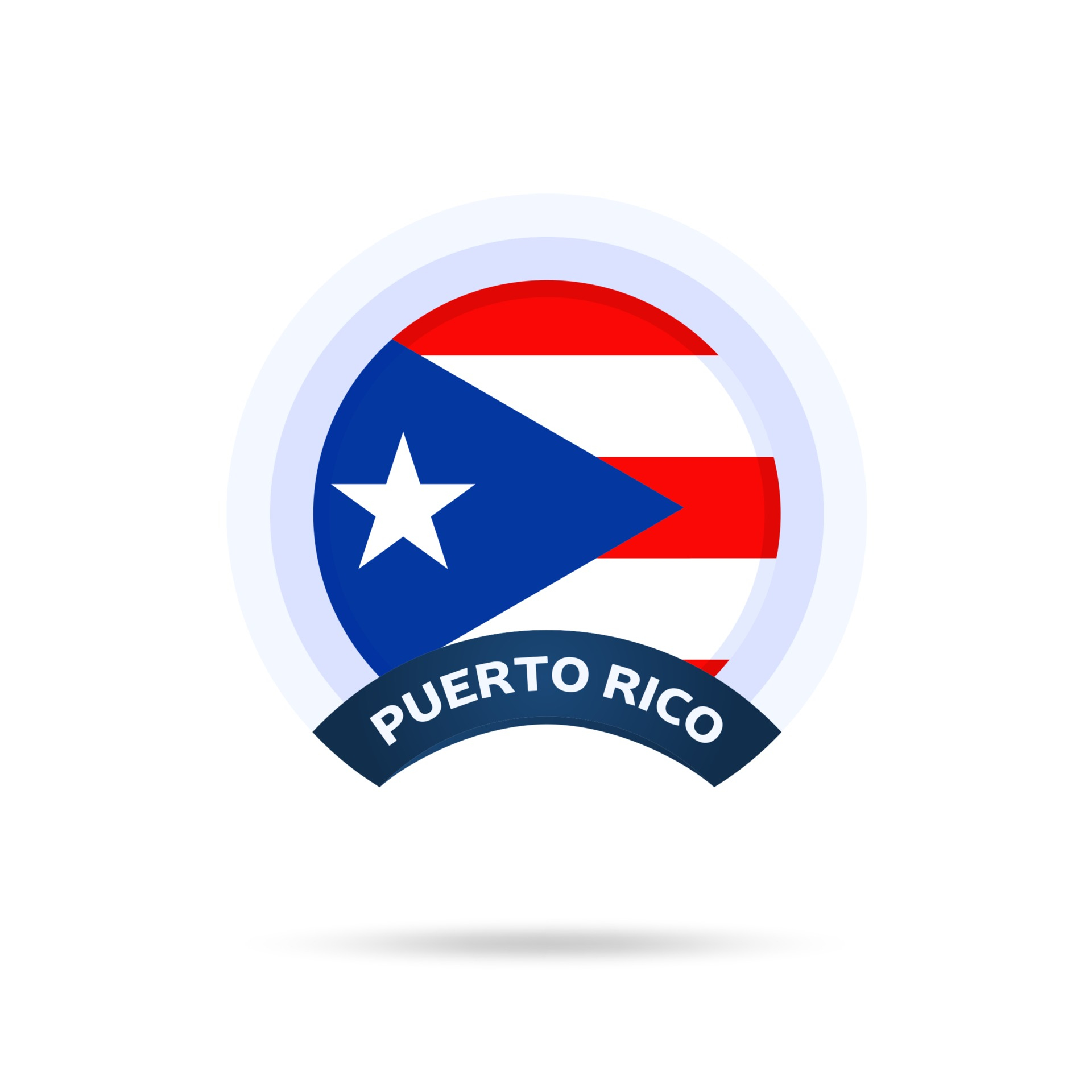 1920x1920 puerto rico national flag Circle button Icon. Simple flag, official colors and proportion correctly. Flat vector illustration. 2700863 Vector Art at Vecteezy