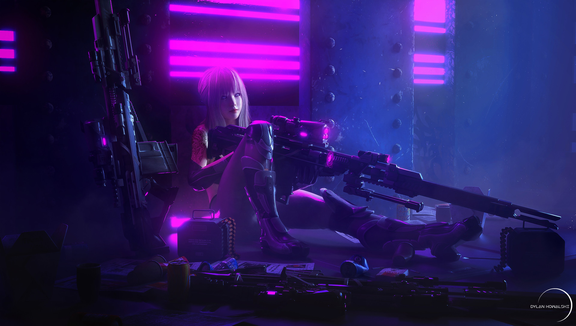 1920x1088 2560x1440 Cyberpunk Sniper Girl 1440P Resolution HD 4k Wallpapers, Images, Backgrounds, Photos and Pictures