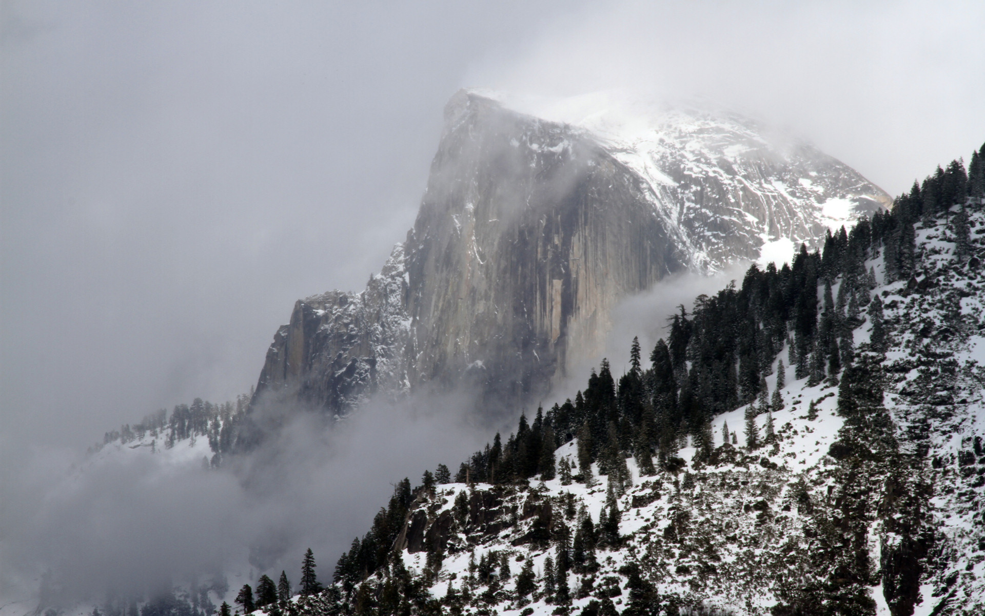 1920x1200 Free Yosemite Wallpaper Half Dome from Glacier Point