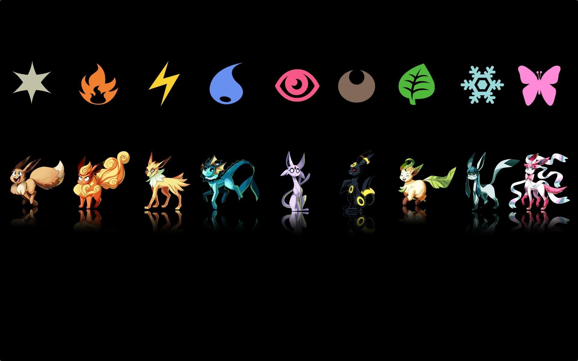 1920x1200 Pokemon Eevee Evolutions Wallpapers Top Free Pokemon Eevee Evolutions Backgrounds