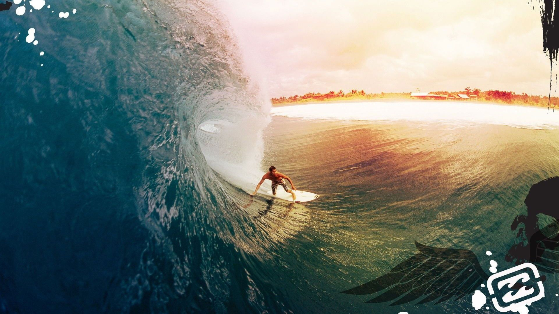 1920x1080 Surfing HD, surfer on white surfboard, sports | Surfing wallpaper, Surfing waves, Surf wallpaper