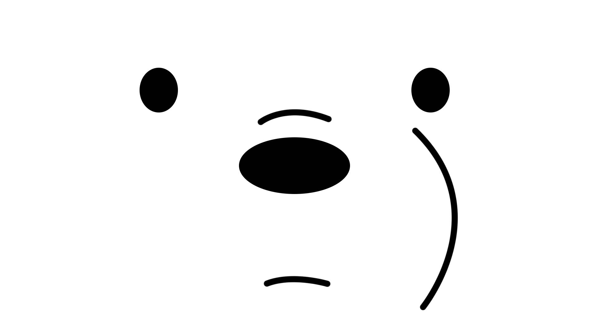 1920x1080 Download We Bare Bears Ice Bear Face Wallpaper