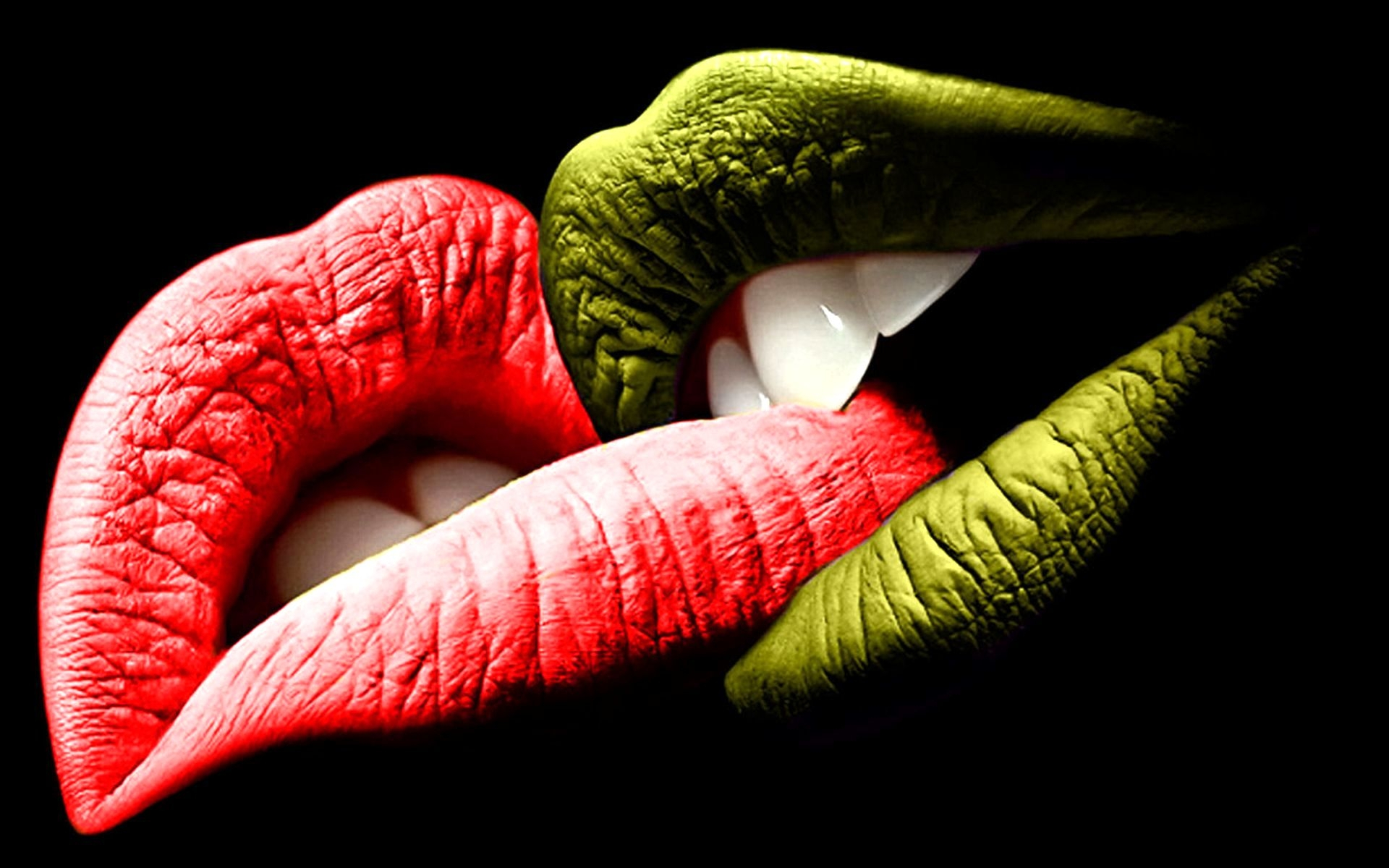 1920x1200 Red lips by abbe