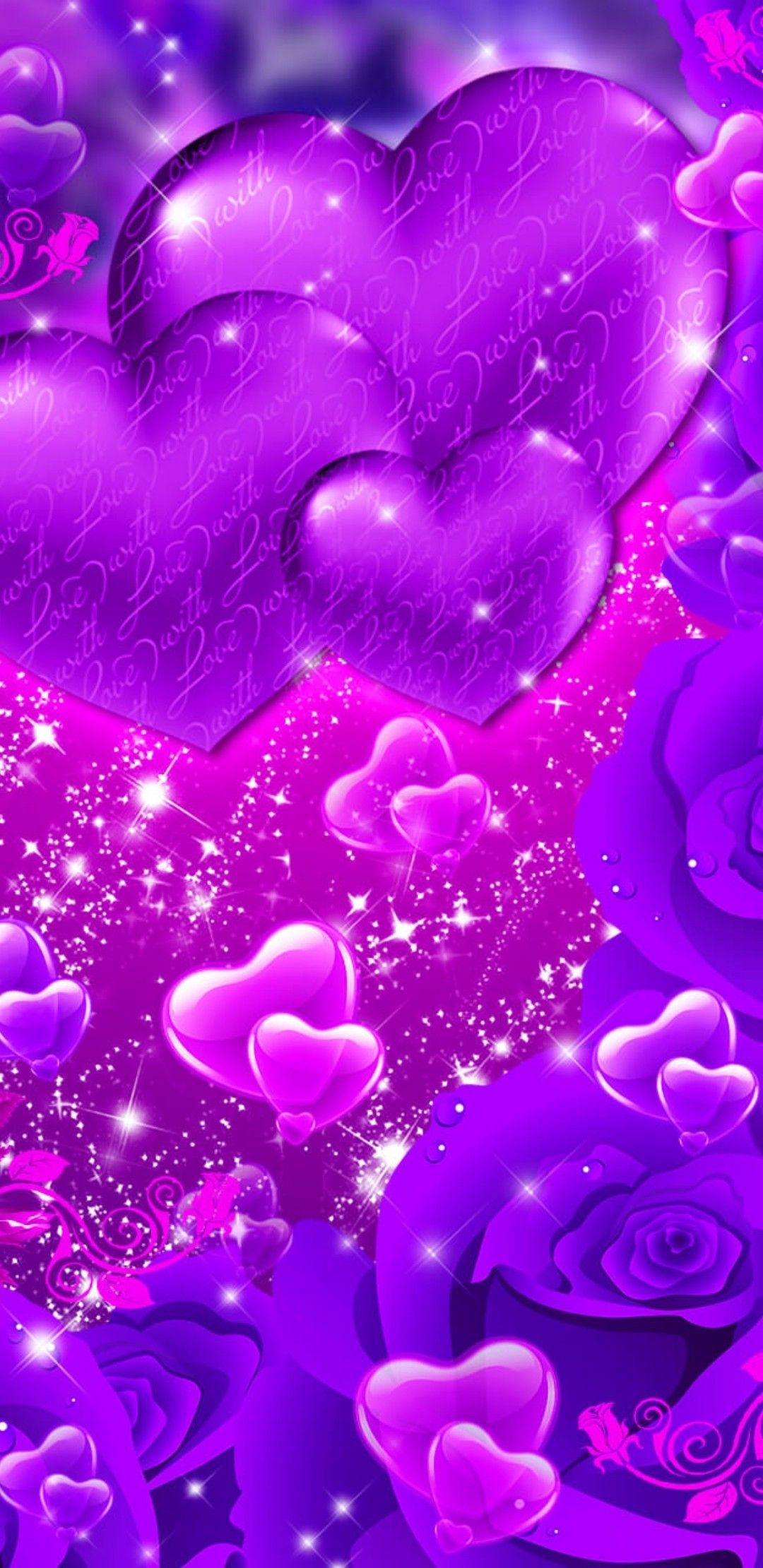 1080x2220 Big Hearts \u0026 Little Hearts \u0026 ;&#157;&curren;&iuml;&cedil;&#143;&eth;&#159;&#140;&sup1; | Pink wallpaper heart, Flower phone wallpaper, Pink wallpaper backgrounds