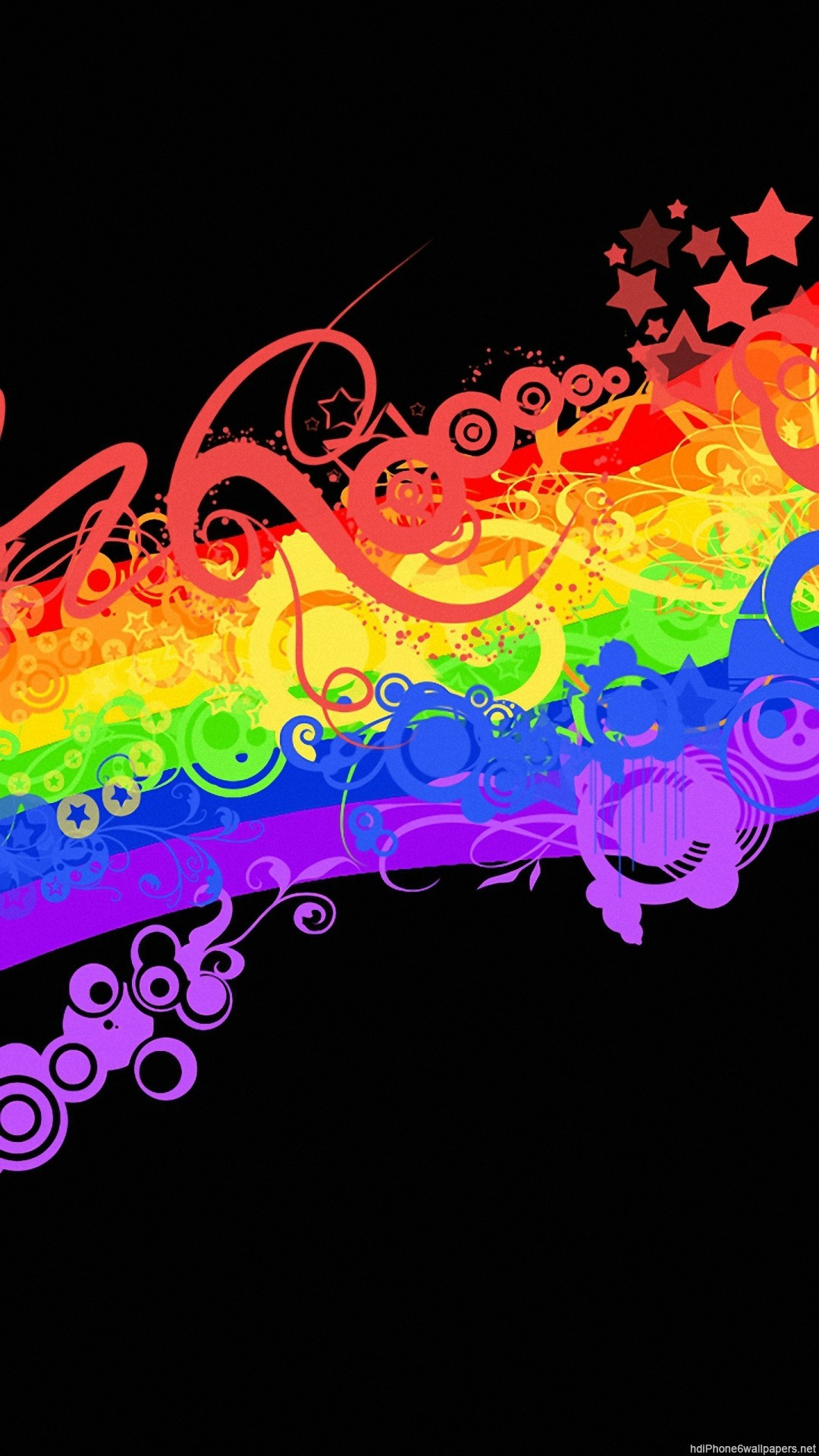 1080x1920 3d iPhone Wallpaper &acirc;&#128;&#148; Rainbow Colors Wallpaper iPhone