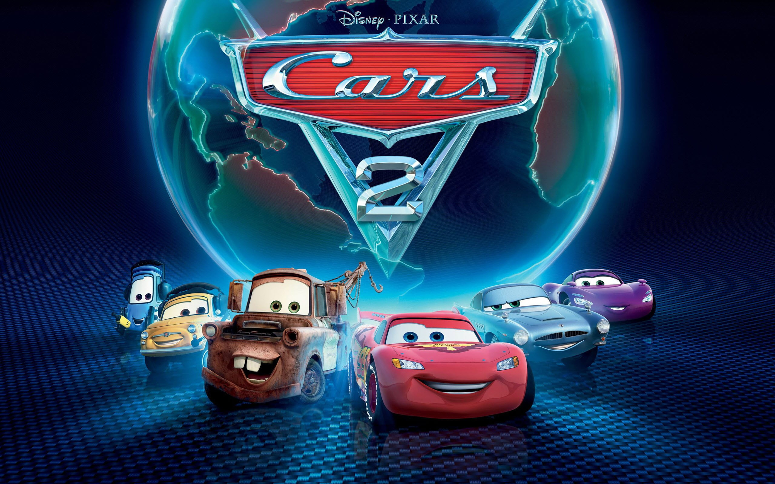 2560x1600 Disney Cars 2 cover, car, Cars (movie), cars 2, Disney Pixar HD wallpaper |