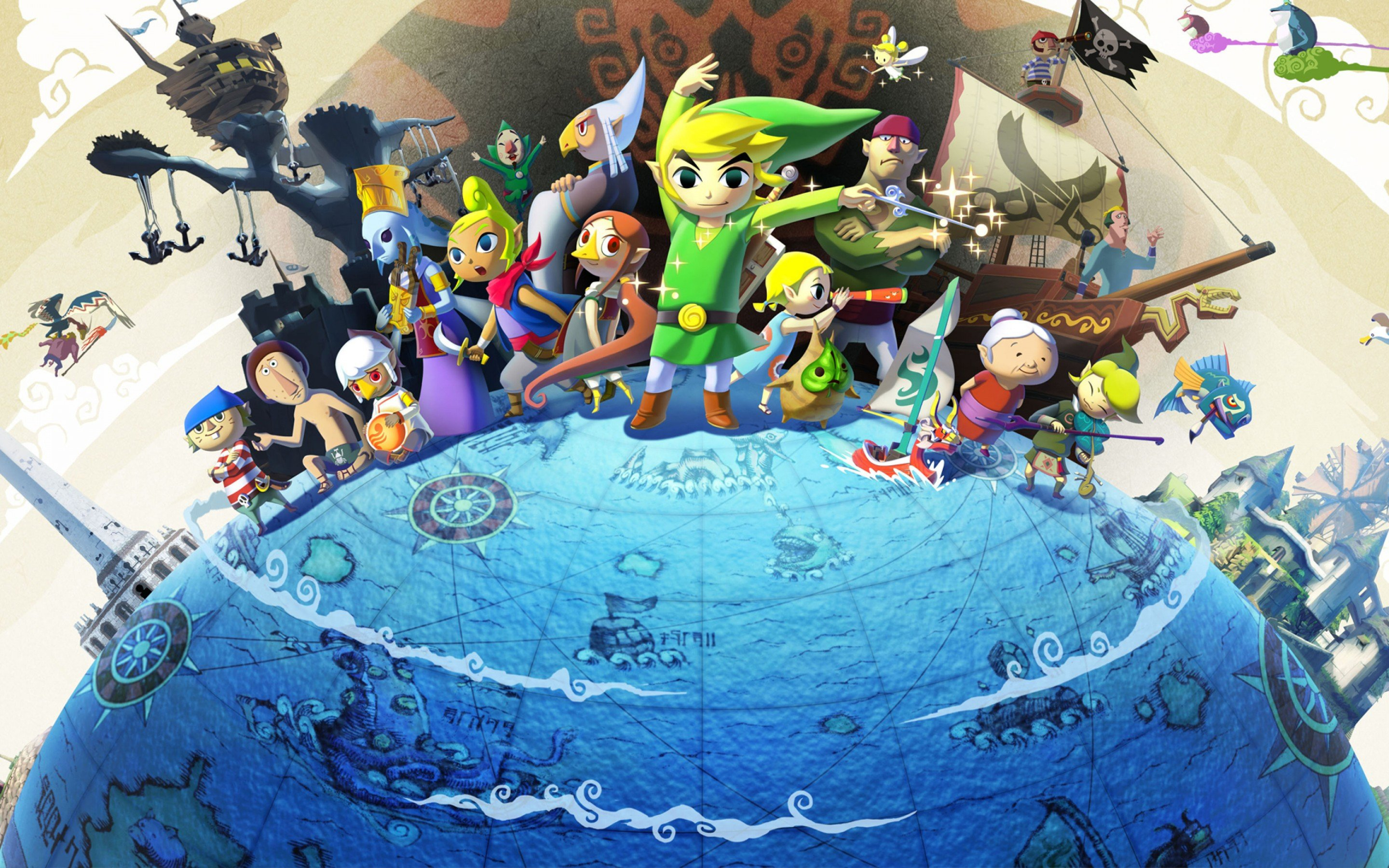 2880x1800 legend, Zelda, Windwaker, Action, Adventure, Family, Nintendo Wallpapers HD / Desktop and Mobile Backgrounds