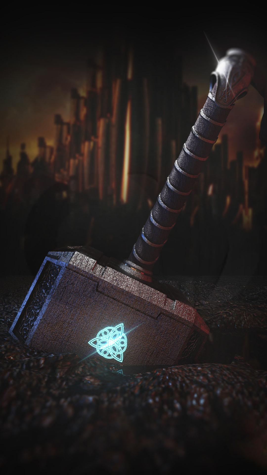 1080x1920 Thor's Hammer Wallpapers